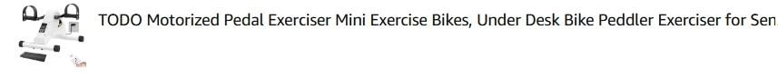 TODO Motorized Pedal Exerciser Mini Exercise Bikes, Under Desk Bike Peddler Exerciser for Seniors Rehab and Arm Leg Physical Therapy customer photo 2