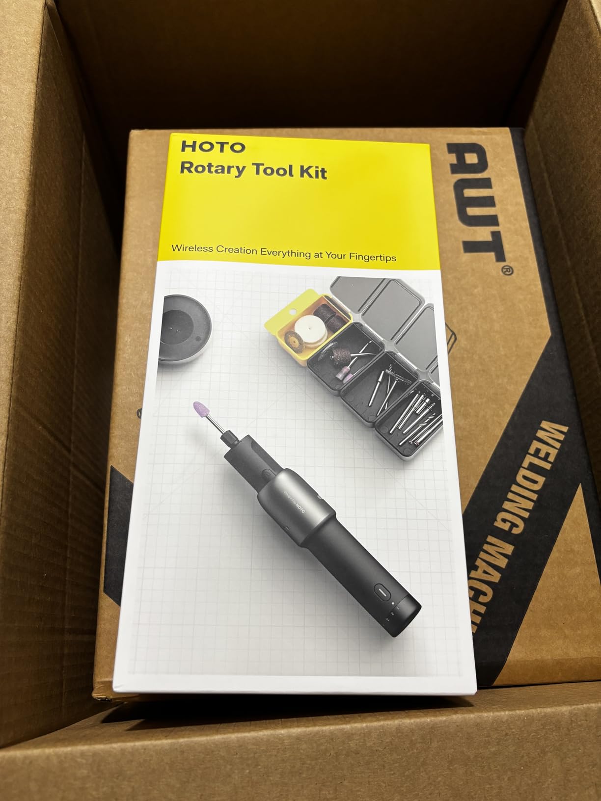 HOTO 4V Cordless Rotary Tool Kit, 5-Speed 25000RPM Powerful Engraving Pen with LED Light, USB-C Rechargeable, 35 Accessories for 3D Printing Sanding, Polishing, Drilling, Carving, Cutting DIY Crafts customer photo 2