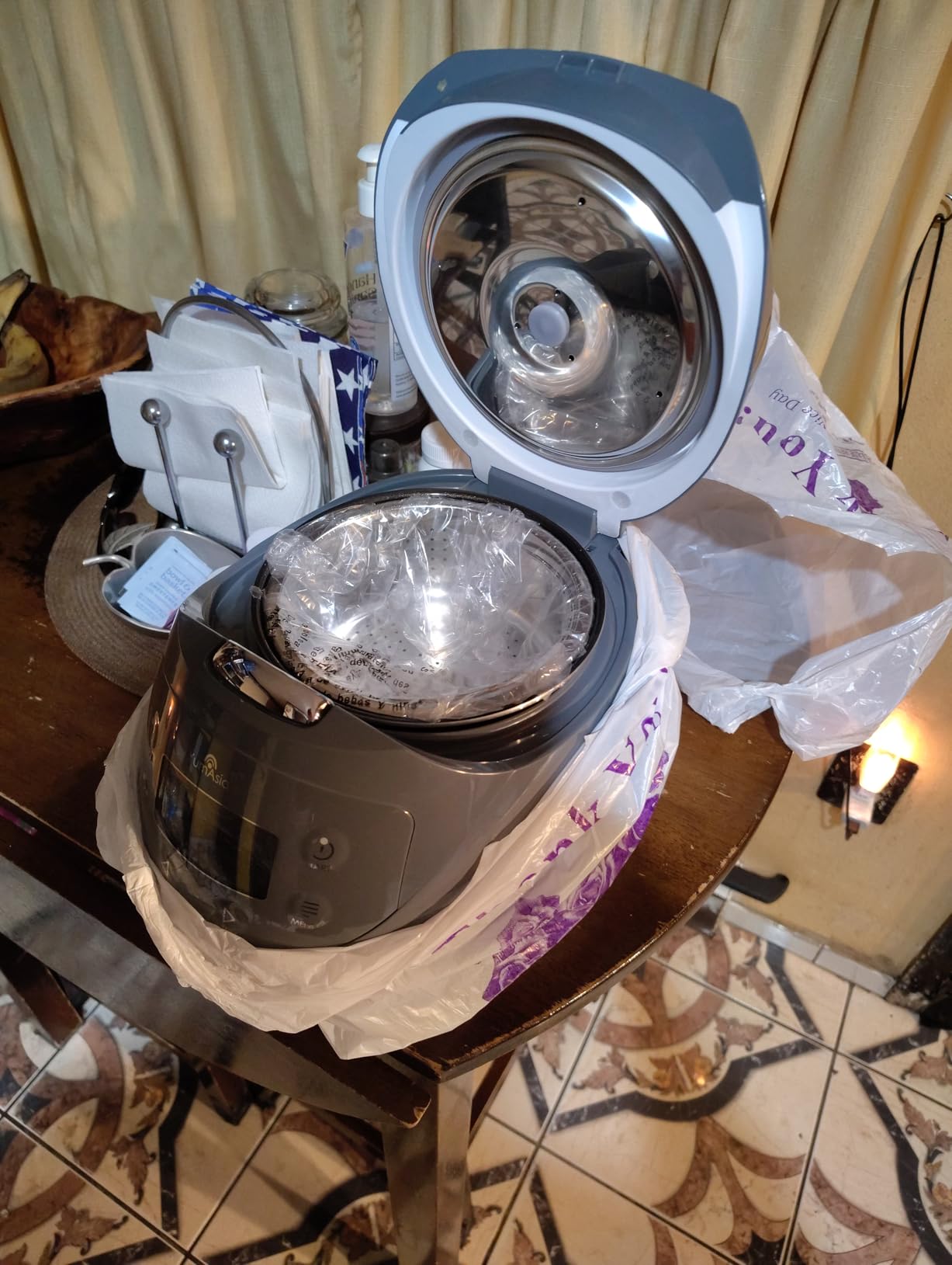 Yum Asia Panda Mini Rice Cooker With Ninja Ceramic Bowl and Advanced Fuzzy Logic (3.5 cup, 0.63 litre) 4 Rice Cooking Functions, 4 Multicooker functions, Digital LED display - 120V customer photo 2