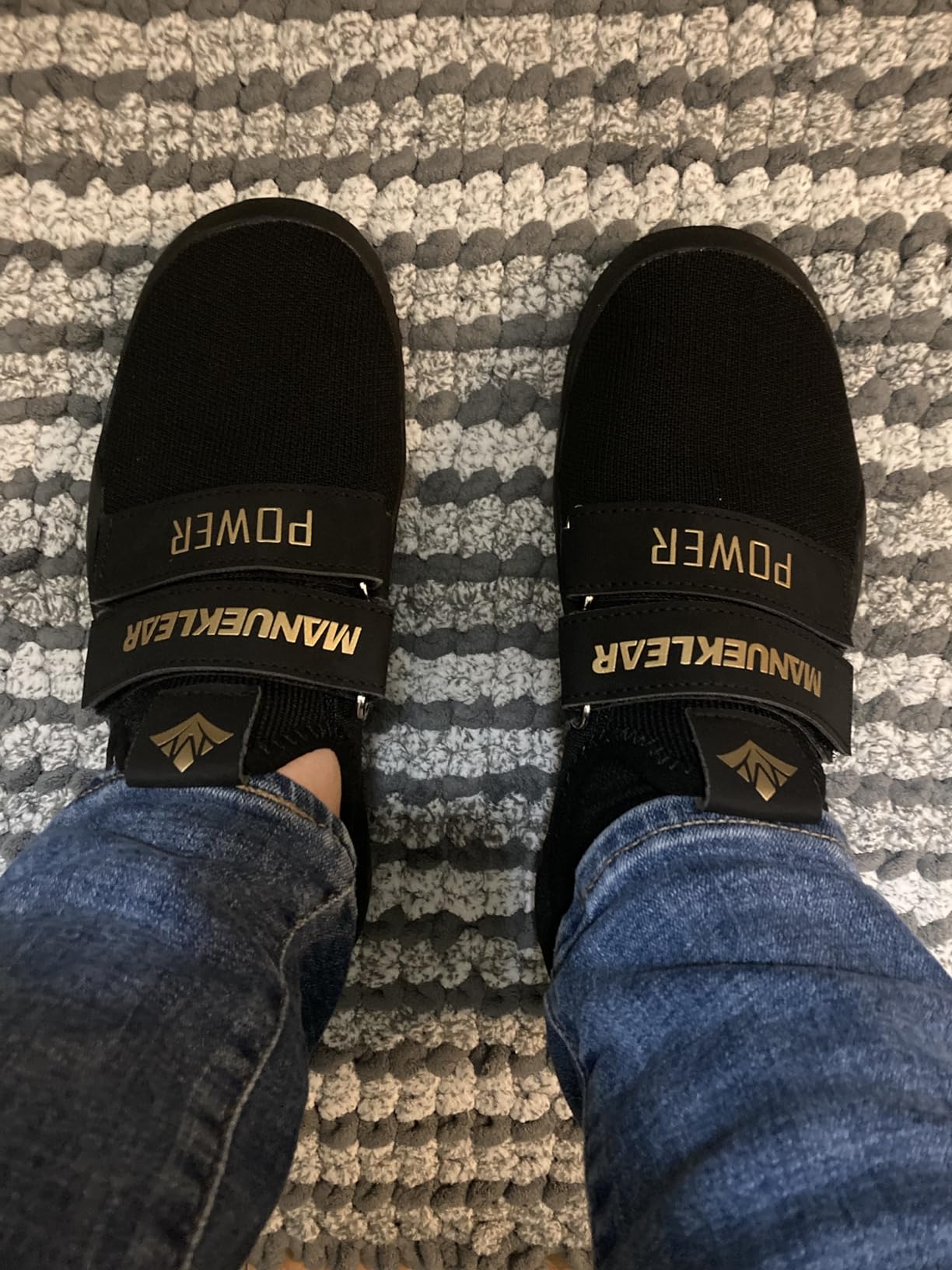 MANUEKLEAR Deadlift Shoes - Weight Lifting Shoes for Men Women - Weightlifting Squat Shoes Fitness Cross-Trainer Barefoot Gym Training Sneakers customer photo 2