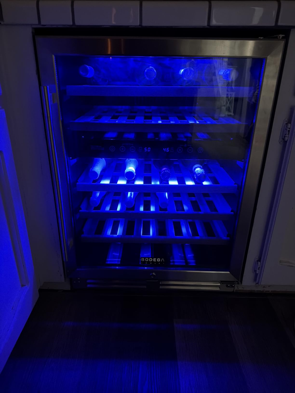 BODEGA 24 Inch Wine Cooler, 154 Bottle Refrigerator, Freestanding Wine Fridge with Intelligent Temperature Memory & Humidity Control, Upgraded Compressor, Quiet Operation customer photo 1