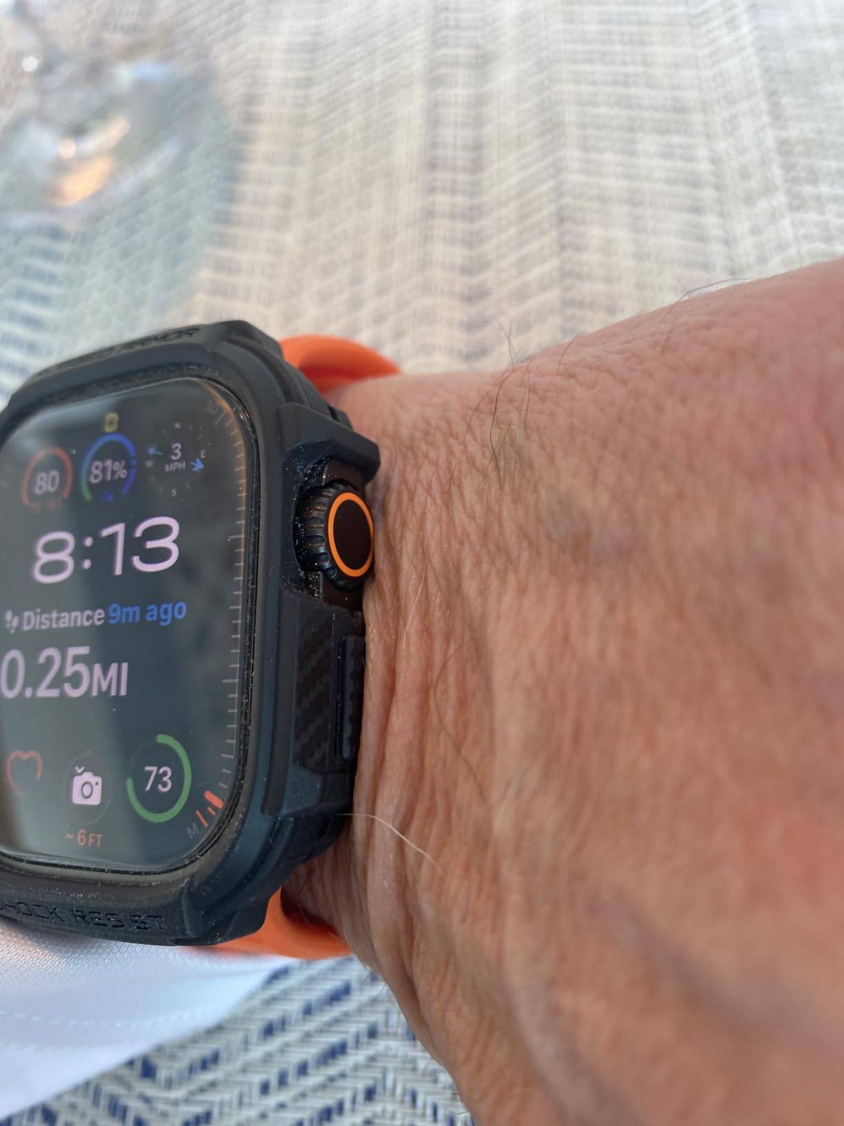 Spigen for Apple Watch Ultra 3/2/1 Case, Rugged Armor 49mm Durable TPU Cover - Black customer photo 2