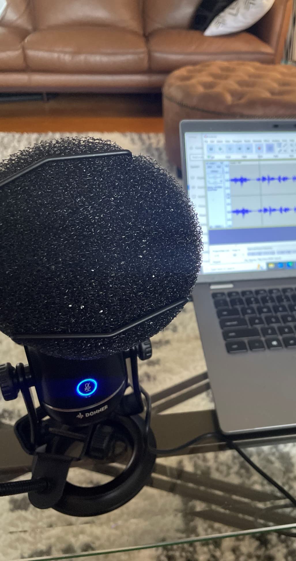 Pop Filter for Microphone - Sponge Layered Pop Wind Screen with Enhanced Flexible 360 Degree Gooseneck customer photo 2