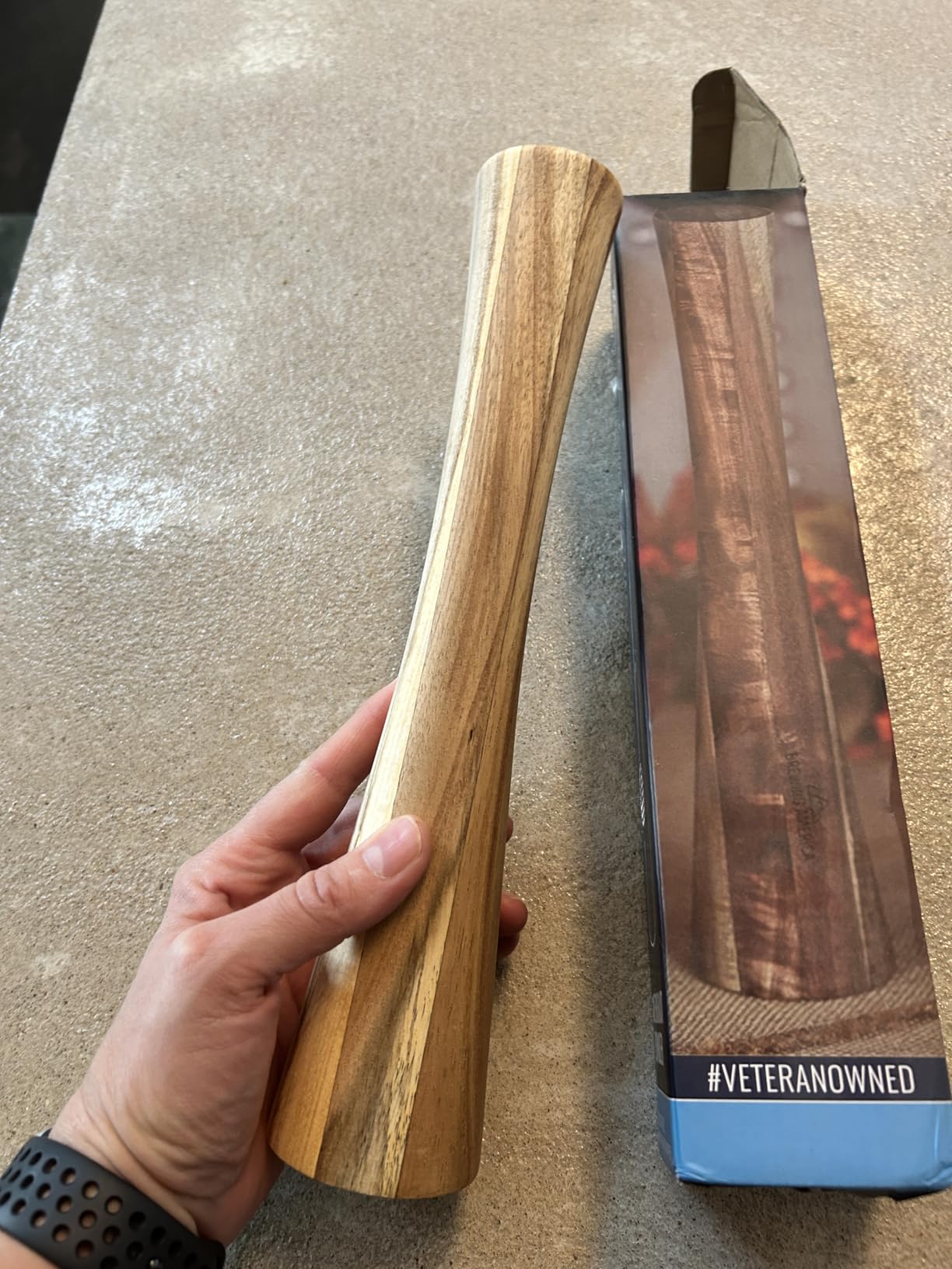 Brewing America Acacia Wood Vegetable Fermentation Tamper - Cabbage Sauerkraut Pounder - Fermenting Food Tool Packer Stomper 12 inches for Mason Jars customer photo 2