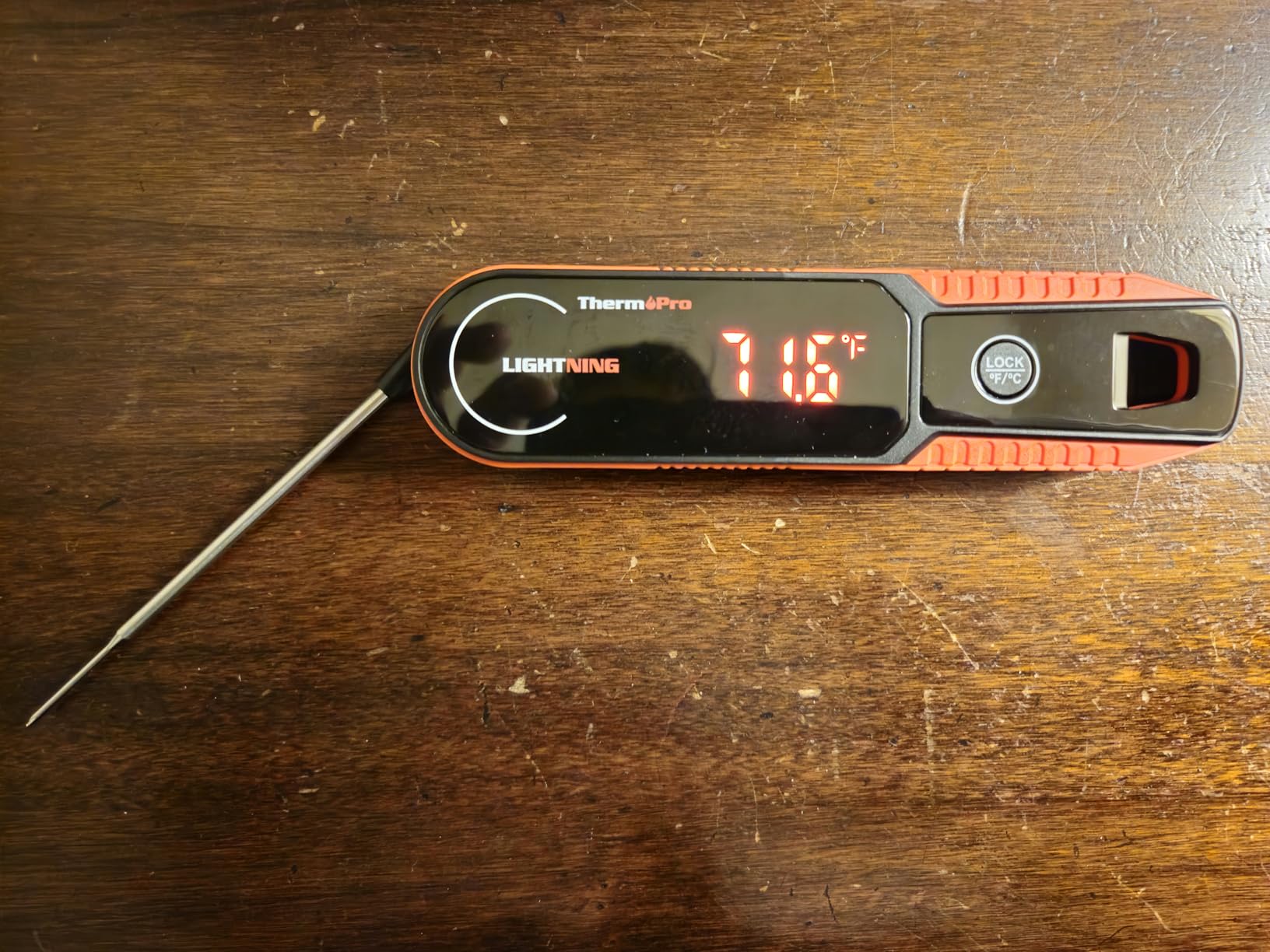 ThermoPro Lightning 0.5 Sec Instant Read Meat Thermometer, Kitchen Food Thermometer with Auto Wake/Sleep/180 Degree Rotating Display, IP67 Waterproof Cooking Thermometer for Oil Deep Fry Smoker BBQ Grill customer photo 2