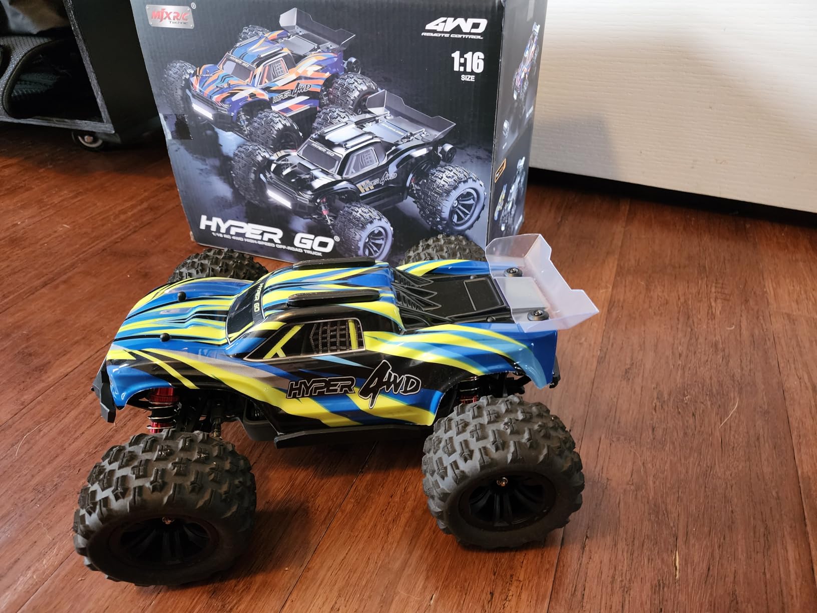 HYPER GO H16BM 1/16 RTR Brushless High Speed Electric 4X4 Off-Road Fast RC Car, Max 42mph, RC Truck, Remote Control, 2 Lipo Batteries for Adult, Compatible with 3S Lipo customer photo 2