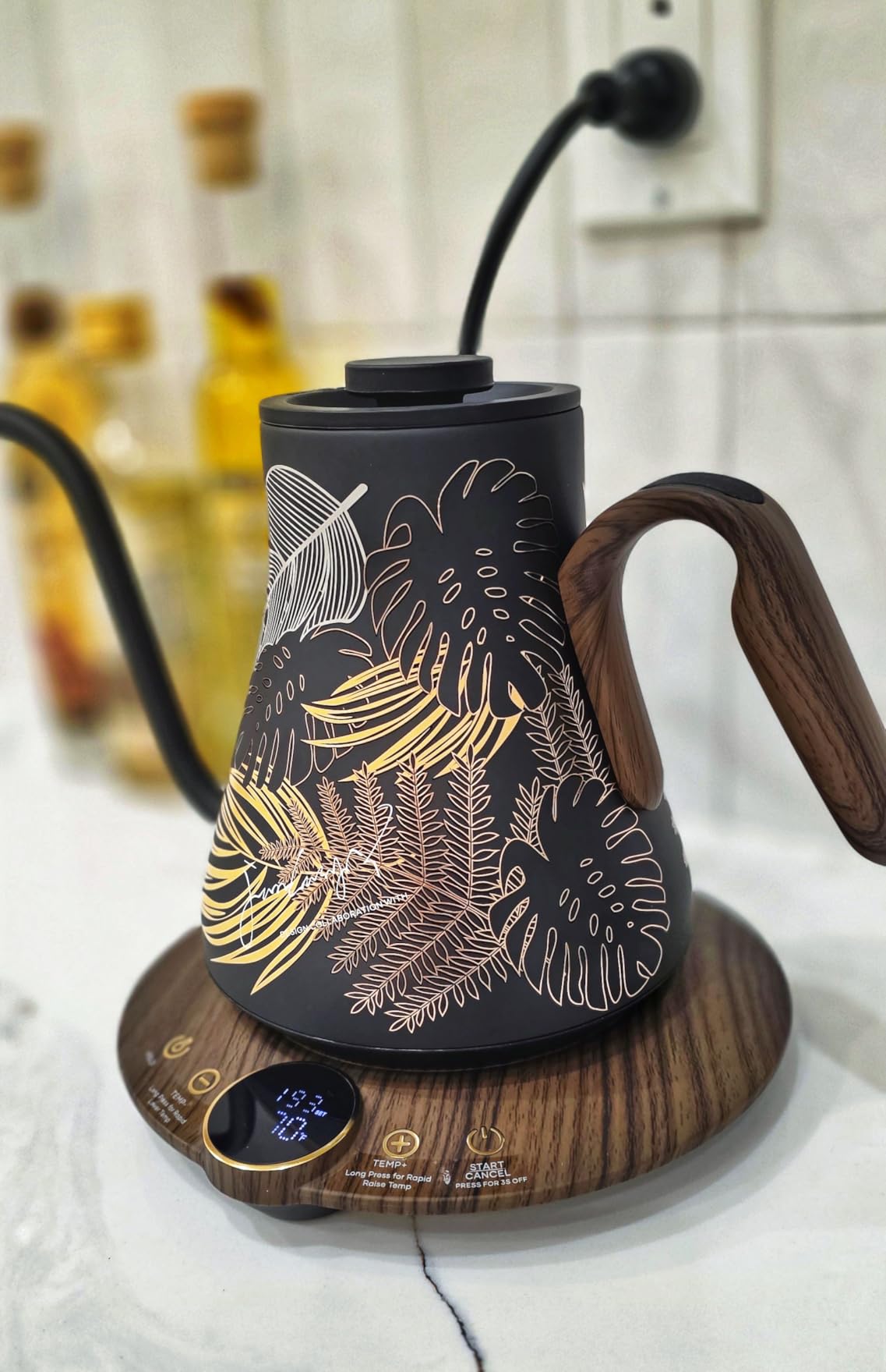 INTASTING Gooseneck Electric Kettle with ±1℉ Temperature Control 0.9 Liter customer photo 1