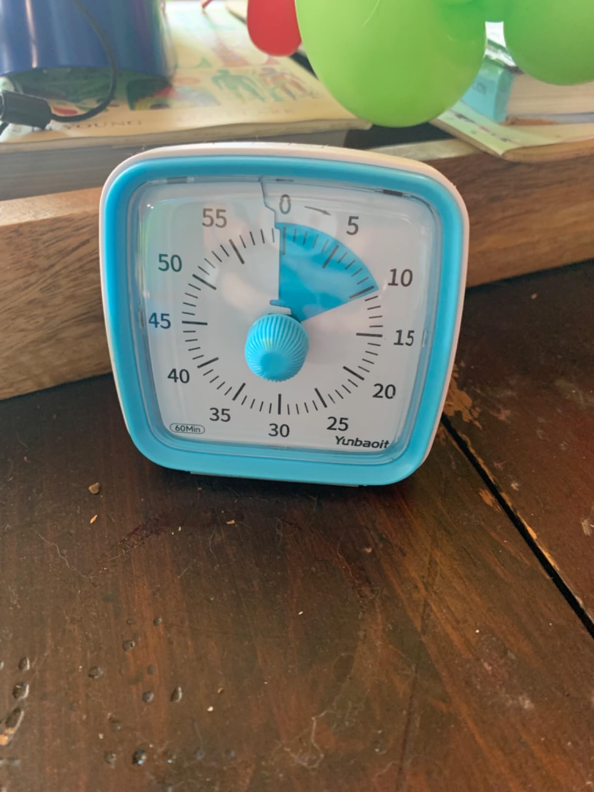 Yunbaoit Visual Timer with Night Light, 60-Minute Countdown Timer for Kids and Adults, Silent Classroom Timer, Time Management Tool for Home, School, or Work (Light Blue) customer photo 1