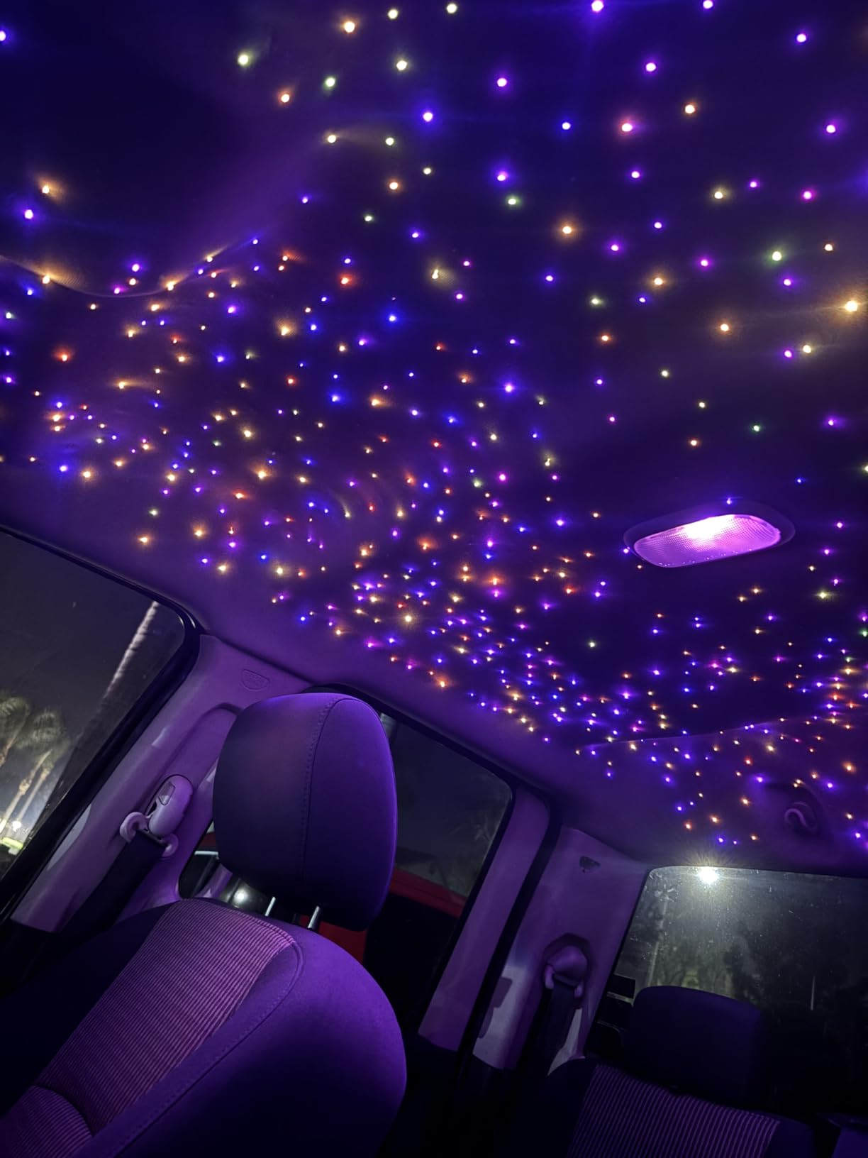 CHINLY Twinkle 500pcs 9.8ft (0.03in+0.04in+0.06in) Fiber Optic Lights Star Headliner kit, Music Mode Bluetooth APP Control Remote, RGBW Twinkle Star Lights for Star Headliner/Theater/Home Ceiling customer photo 1