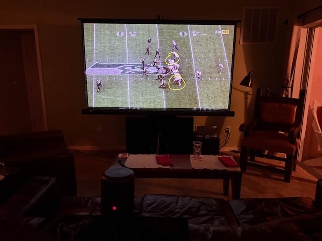 NEBULA Capsule 3 Laser, Outdoor Portable Mini Wi-Fi Smart TV Projector, Upgraded with Google TV, Official Netflix, Dolby Digital, 120 inches Screen and 2.5H Built-In Battery customer photo 1