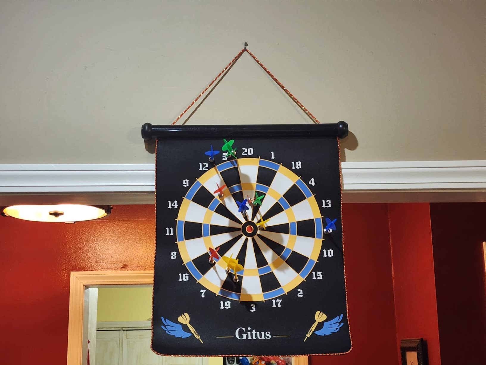 Gitus Magnetic Dart Board Indoor Outdoor Games for Kids with 12 Darts, Gifts for Teenage Boys Teen Boy Gift Ideas Gifts for Boys 8 9 10 11 12 13 14 Years Old Game Room Decor customer photo 1