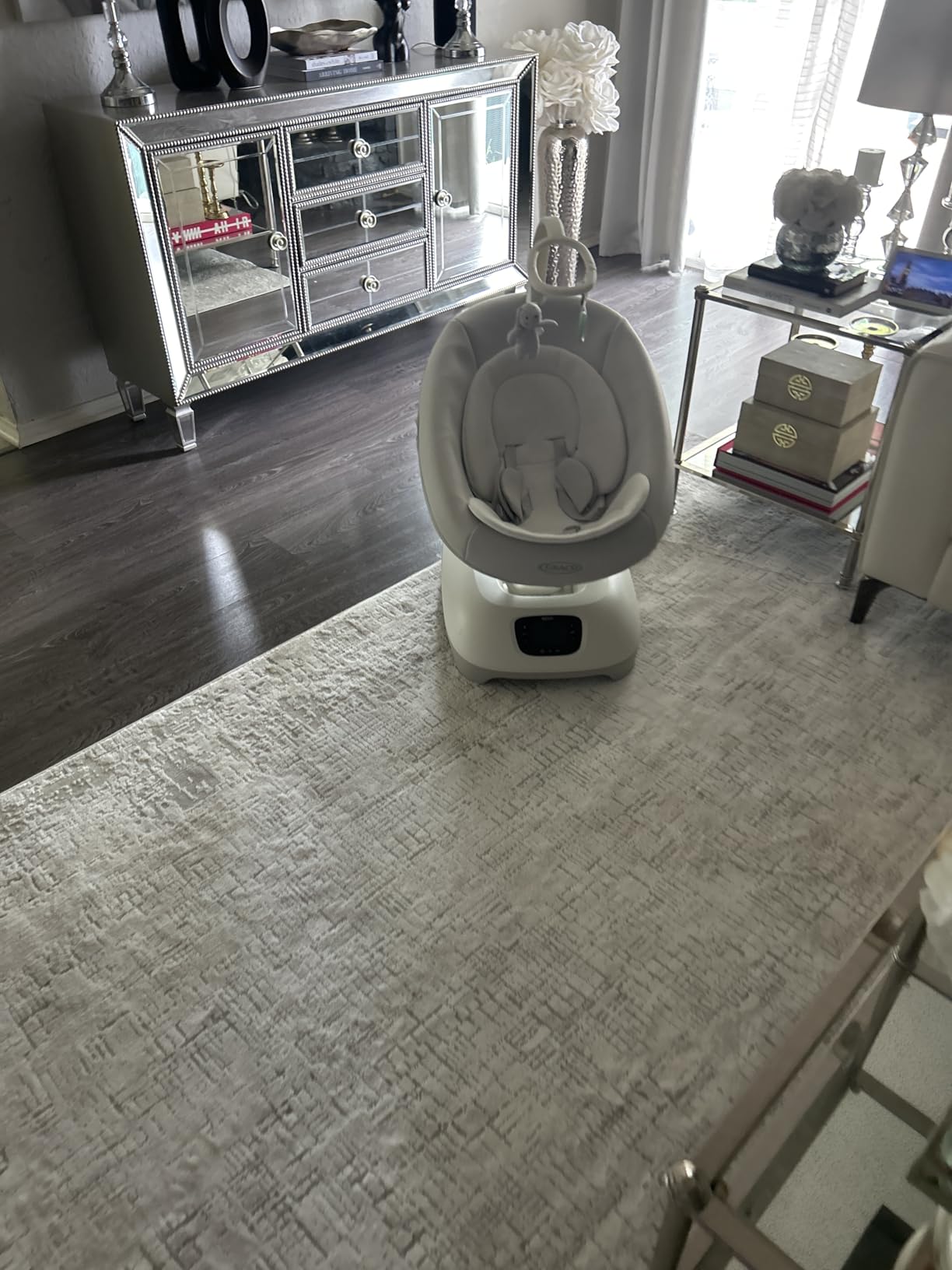Graco SmartSense Baby Swing with Cry Detection Technology, Soothing Motions and Calming Vibrations, Comfortable Infant Support, Rori customer photo 2