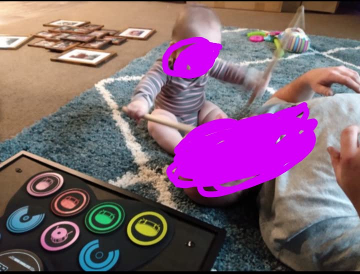 9-Pads Electronic Drum Set with Headphone Jack Speaker Drumsticks & Pedals, Holiday Gifts for Kids customer photo 2