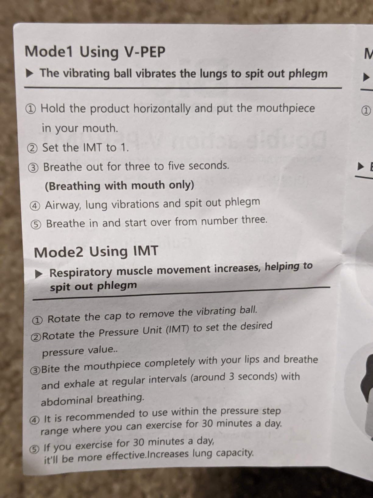 Bigbreathe V-PEP/IMT | 3-in-1 Respiratory Exercise Device - Lung Expansion, Mucus Relief, Breathing Rehabilitation, Portable with Accessories, Easy to Clean, for COPD & Asthma Relief customer photo 2