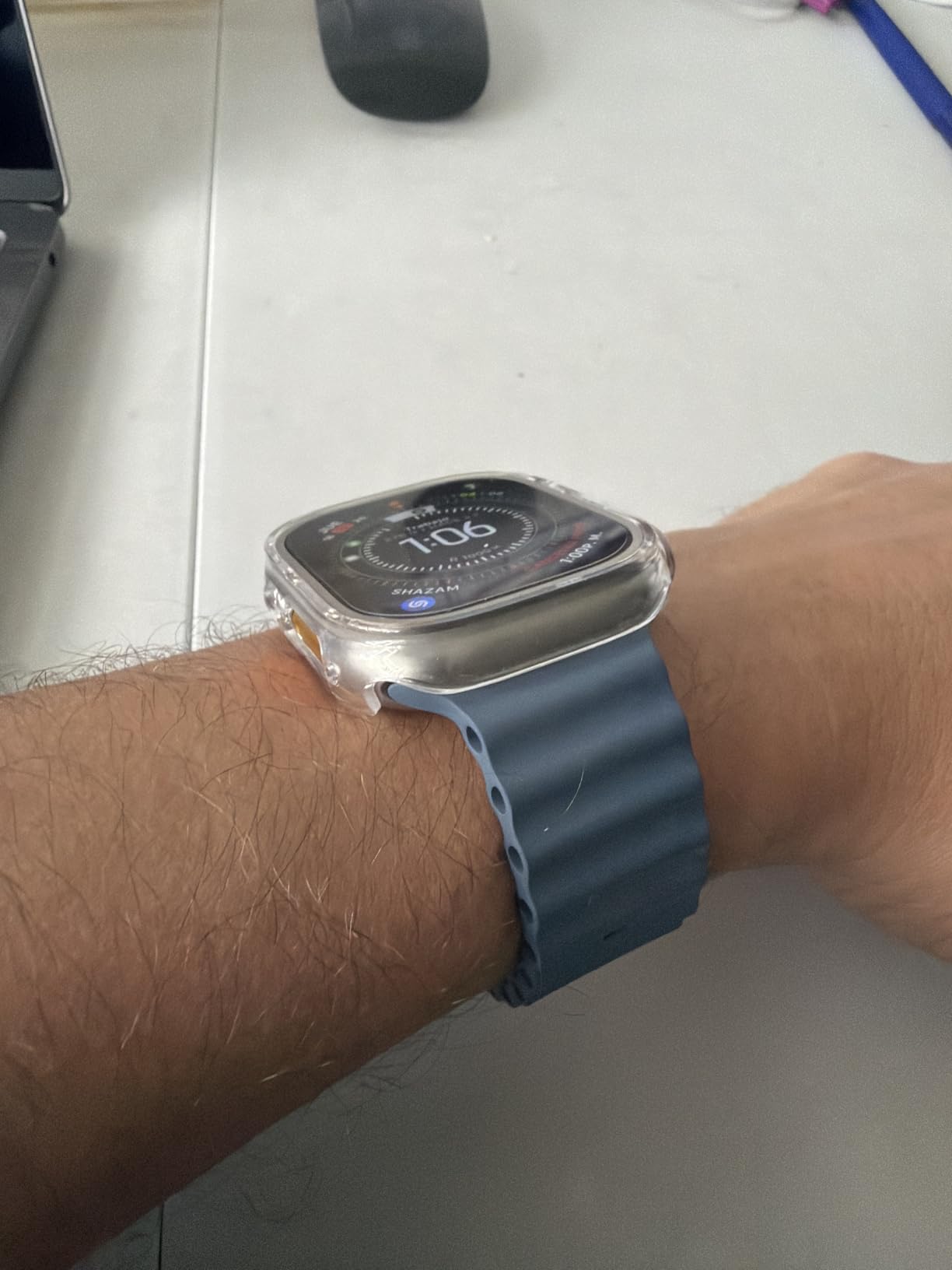 ZAGG InvisibleShield Glass Fusion 360 for Apple Watch Ultra 3/ 2/ 1, Watch Size: 49mm Face, Integrated Bumper and Flexible Hybrid Screen Protector for 360-degree protection - Smudge Resistant - Clear Bumper customer photo 1