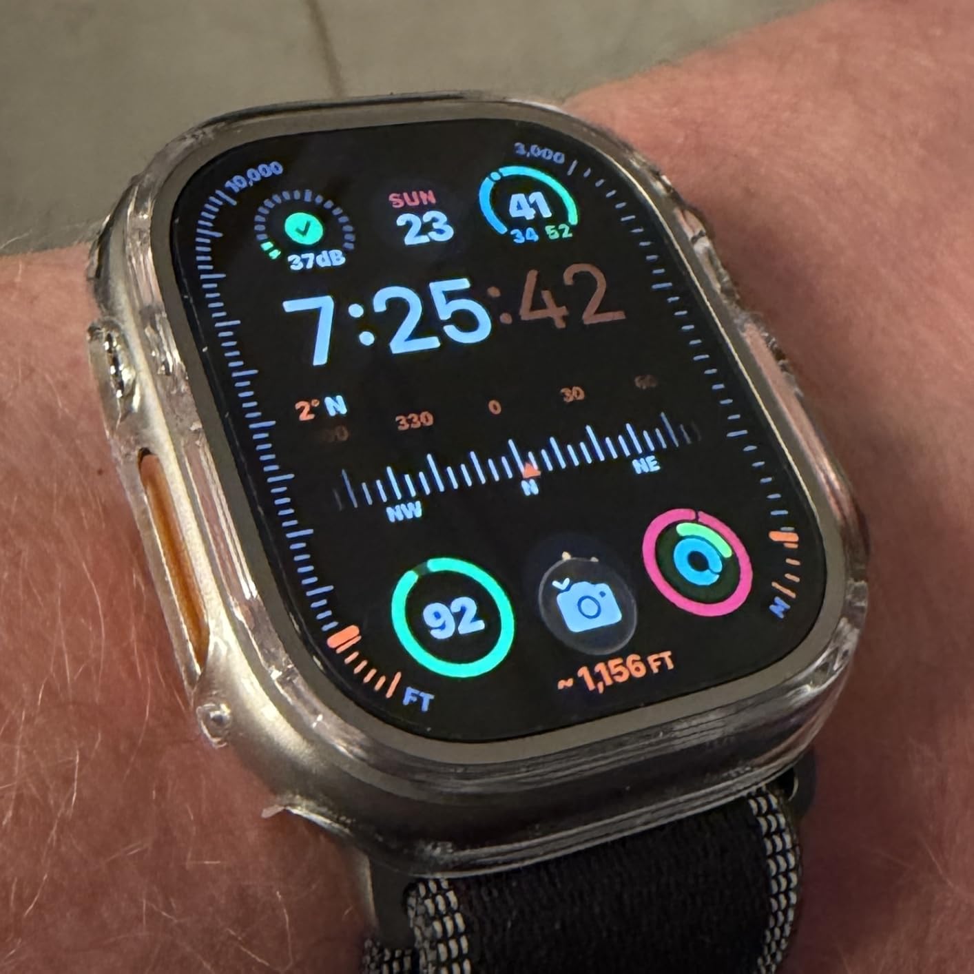 ZAGG InvisibleShield Glass Fusion 360 for Apple Watch Ultra 3/ 2/ 1, Watch Size: 49mm Face, Integrated Bumper and Flexible Hybrid Screen Protector for 360-degree protection - Smudge Resistant - Clear Bumper customer photo 2