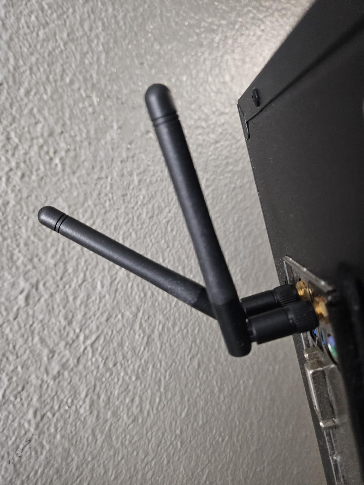 WiFi Antenna PC Bluetooth Antenna, WiFi 6 Dual Band 2.4Ghz 5Ghz 5.8Ghz 3dBi with RP-SMA Male (with No Pin) for Gaming Motherboard, RV Camera, Mini PCIE M.2 Wireless Card, Router -2 Pack customer photo 2