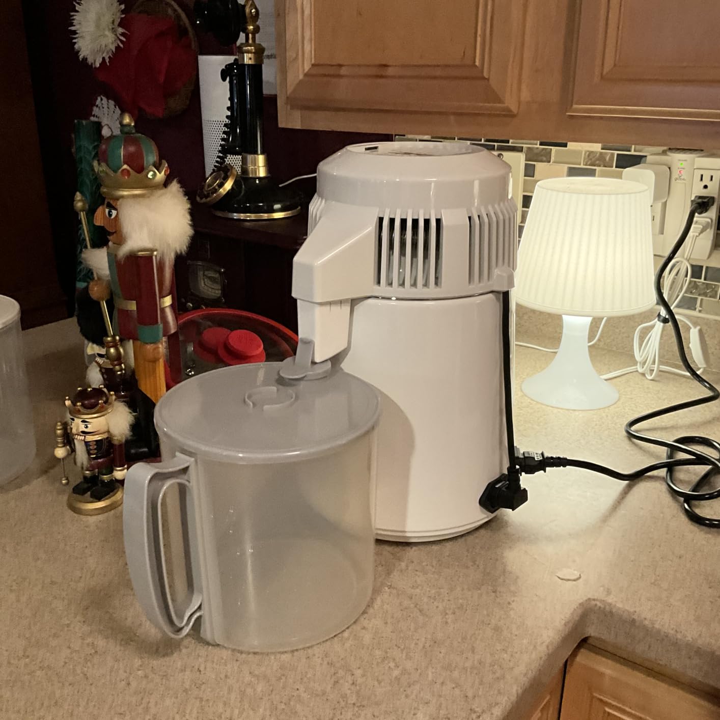 H2o Labs Best-in-Class Model 100 White Baked-enameled Metal Body 1-Gallon Countertop Home Water Distiller with Break-Resistant Food-Safe Polypropylene Carafe and Most Effective VOC Removal customer photo 1