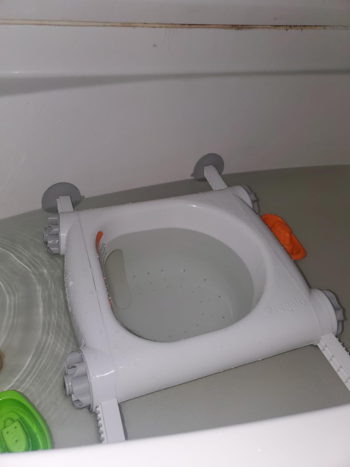 Regalo Baby Basics Bath Seat, Award Winning Brand, Provides Support and Balance for Sit-Up Bathing, Includes Strong and Secure Suction Cup System, Drain Holes for Easy Clean Up customer photo 2