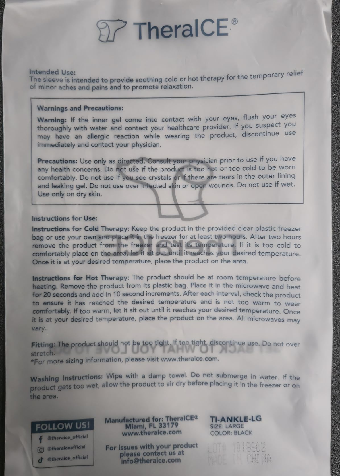 TheraICE Ankle Ice Pack Wrap for Swelling & Sprained Ankle Brace for Women & Men, Cold Therapy Support Compression Socks, Plantar Fasciitis & Achilles Tendonitis Relief, Sore Feet & Heel customer photo 2