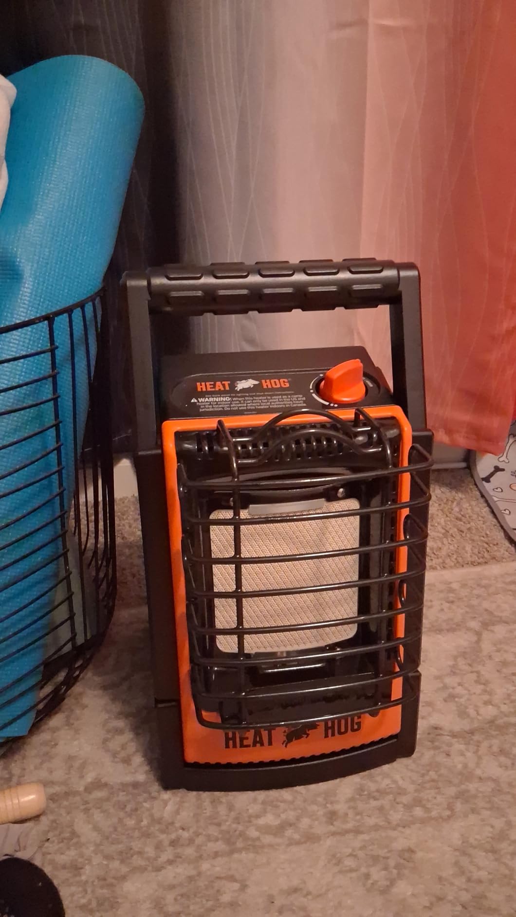 Heat Hog 4,000 BTU Portable Propane Radiant Space Heater, Indoor, Outdoor, Garage, Camping, Outdoor Sports, Boating, RVs, Angled Design, Gas Powered customer photo 2