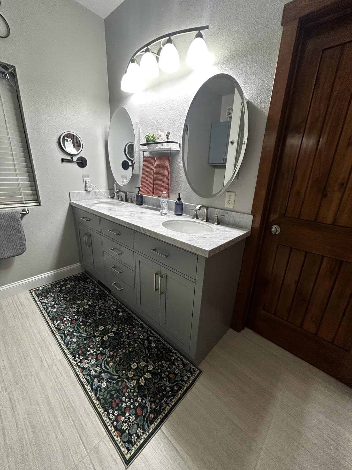 ARIEL Hepburn 72-inch Bathroom Vanity with Sink,Solid Wood, 1.5-inch Pure White Quartz Countertop & Backsplash, Double Oval Porcelain Sink, 4 Soft Closing Doors, 6 Dovetail Drawers, White customer photo 1