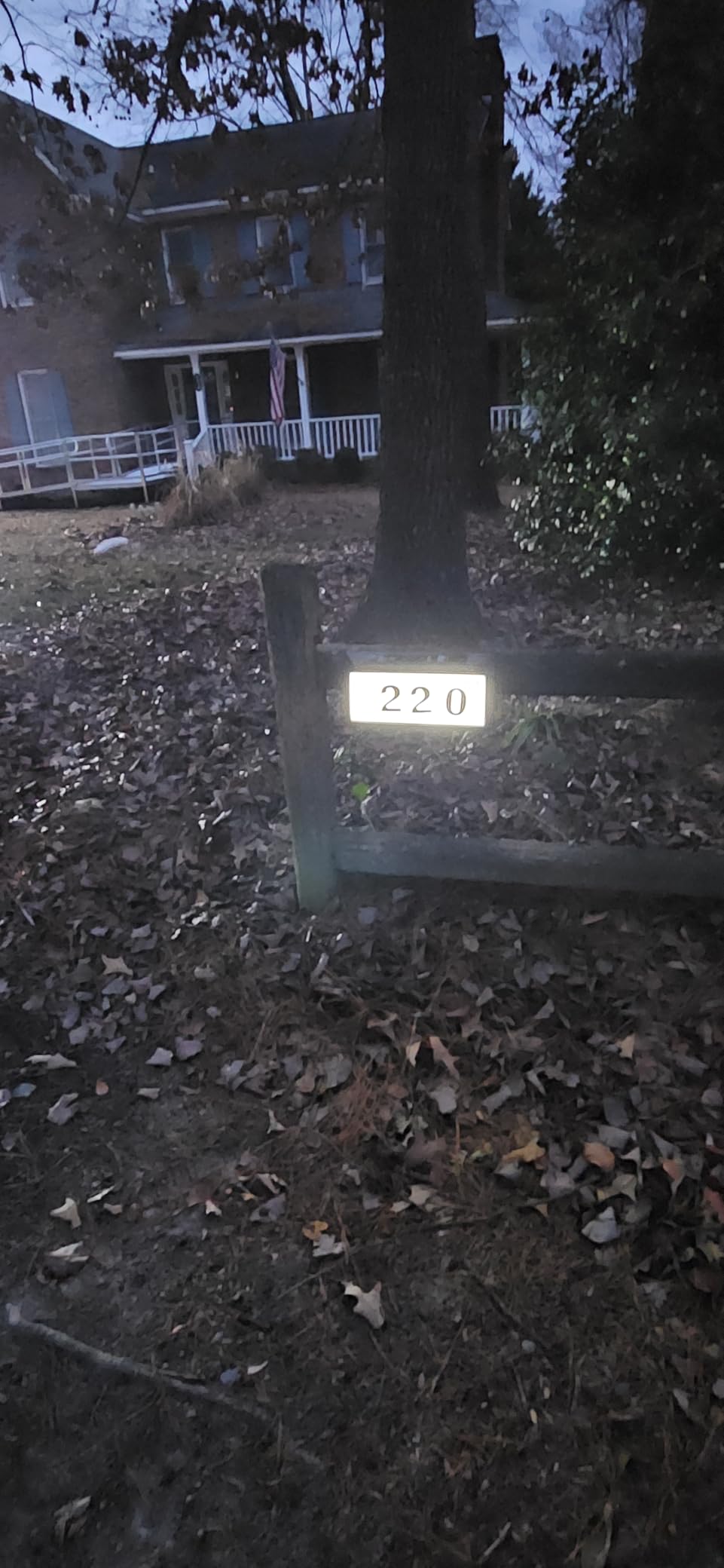 Solar Address Sign, Lighted Address Plaque Outdoor Waterproof, Illuminated Address Numbers, House Numbers for Outside customer photo 2