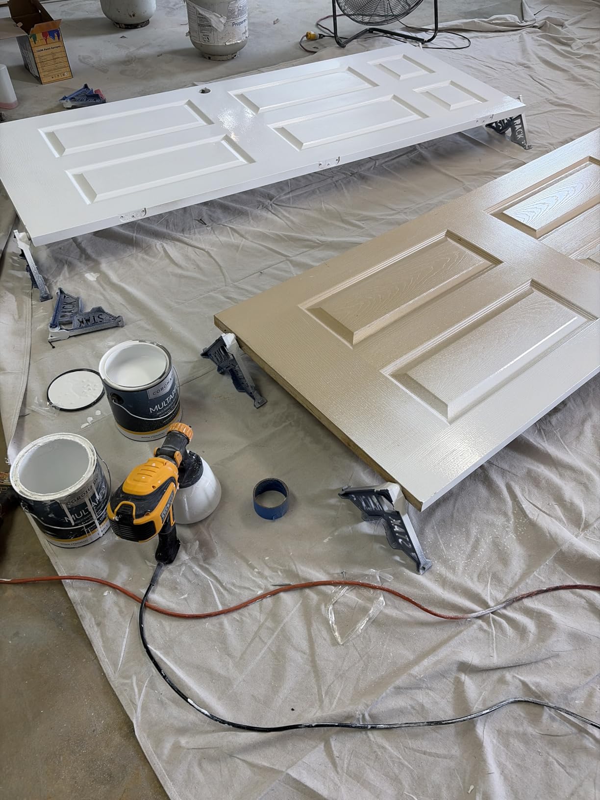 Paint Sprayer, 700W HVLP Spray Gun with Cleaning & Blowing Joints, 4 Nozzles and 3 Patterns, Easy to Clean, for Furniture, Cabinets, Fence, Walls, Door, Garden Chairs etc. VF803 customer photo 2