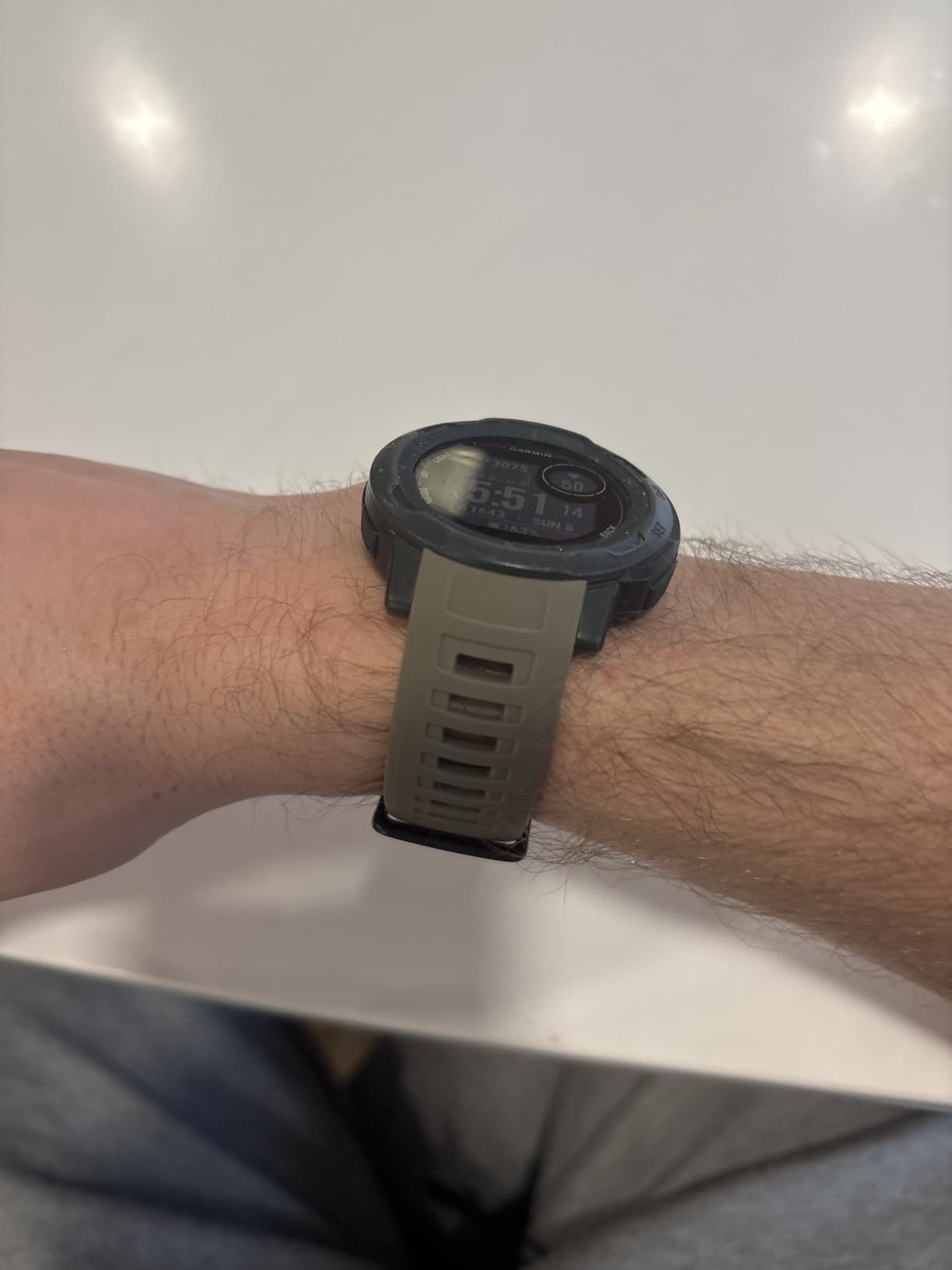 NotoCity for Garmin Instinct Band, Soft Silicone Replacement Watch Strap Compatible with Garmin Instinct 2/ Solar/Tactical(Black) customer photo 1