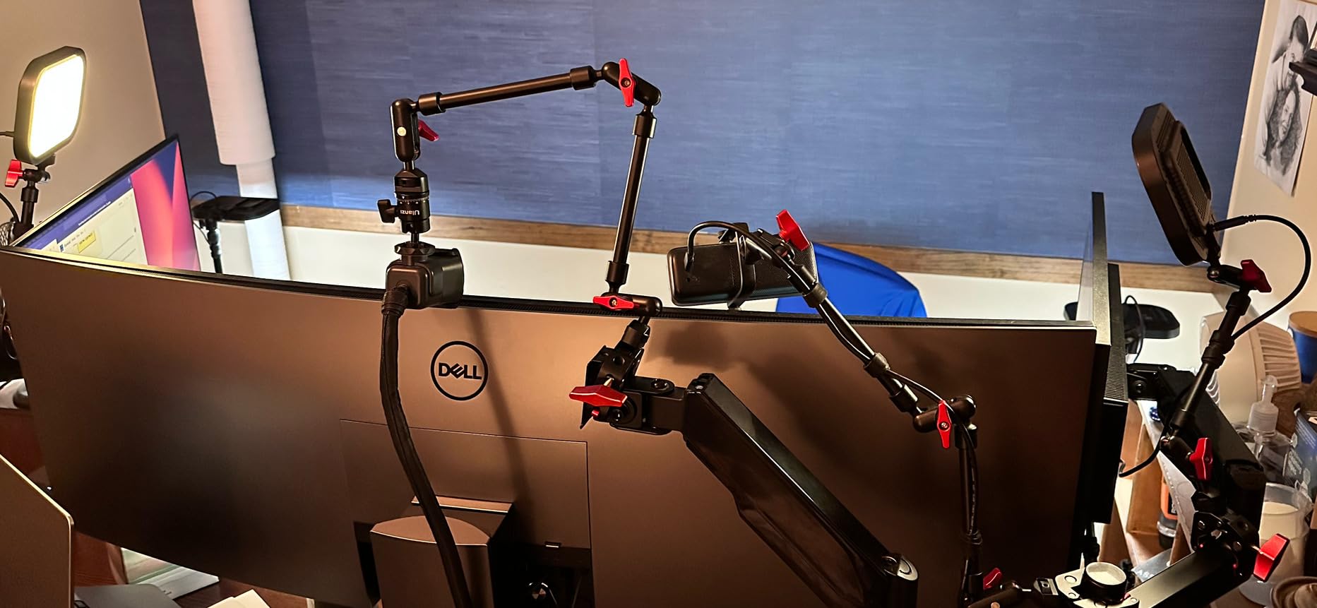 RaLeno Streaming Key Light with RGB, Studio Light with Remote Control and Desk Stand for Live Streaming Video Calls Photography, 1%-100% Brightness 2500-8500k Color Temperature Adjustable Soft Light customer photo 1