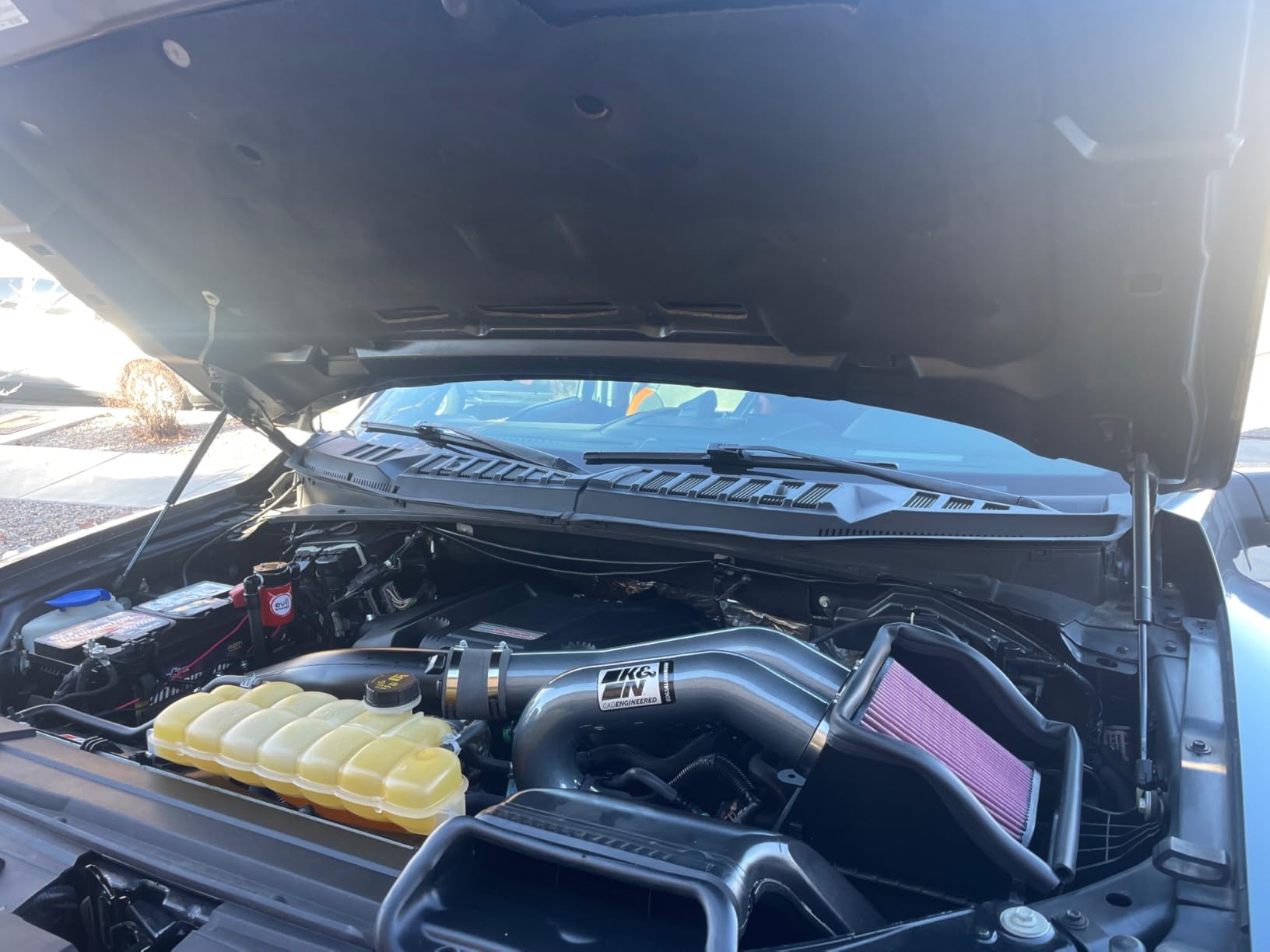 K&N Cold Air Intake System: High-Flow Air Filter, Increase Performance & Towing: Compatible with 2015-2025 FORD Expedition, F150, F150 Raptor, 77-2617KC customer photo 1