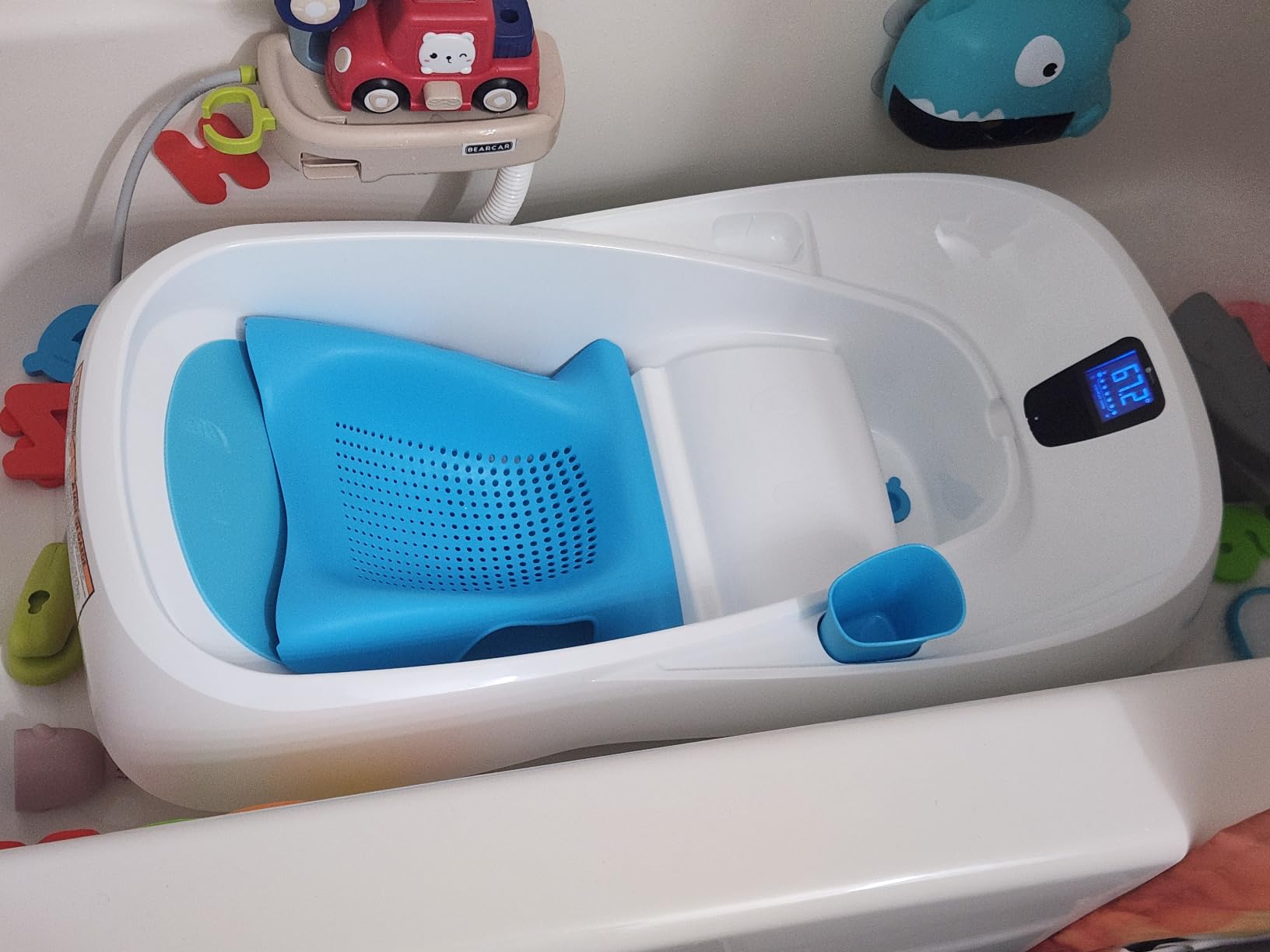 4moms Cleanwater Tub, 3-in-1 Grow-with-Me Baby Bathtub with Digital Thermometer for Newborns to Toddler, Assembled in The USA customer photo 2