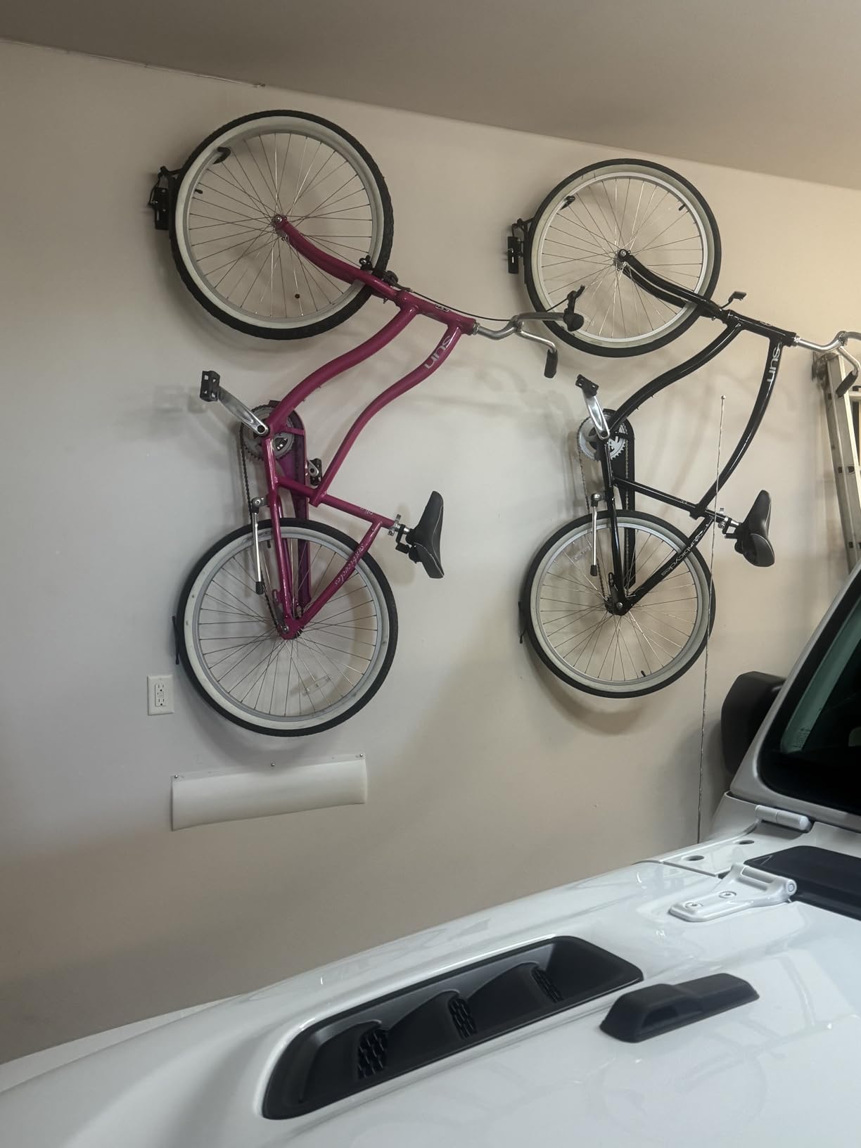 StoreYourBoard Bike Swivel Rack - Wall Mounted Garage Bike Storage, Vertical Bike Rack with 120° Swivel Hanger & Stopper - Space-Saving Bike Rack Garage Mount for Kids Bikes, BMX customer photo 1