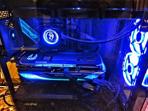 ZOTAC Gaming GeForce RTX 4080 16GB AMP Extreme AIRO 16GB GDDR6X 256-bit 22.4 Gbps PCIE 4.0 Gaming Graphics Card, IceStorm 2.0 Advanced Cooling, Spectra 2.0 RGB Lighting, ZT-D40810B-10P customer photo 2