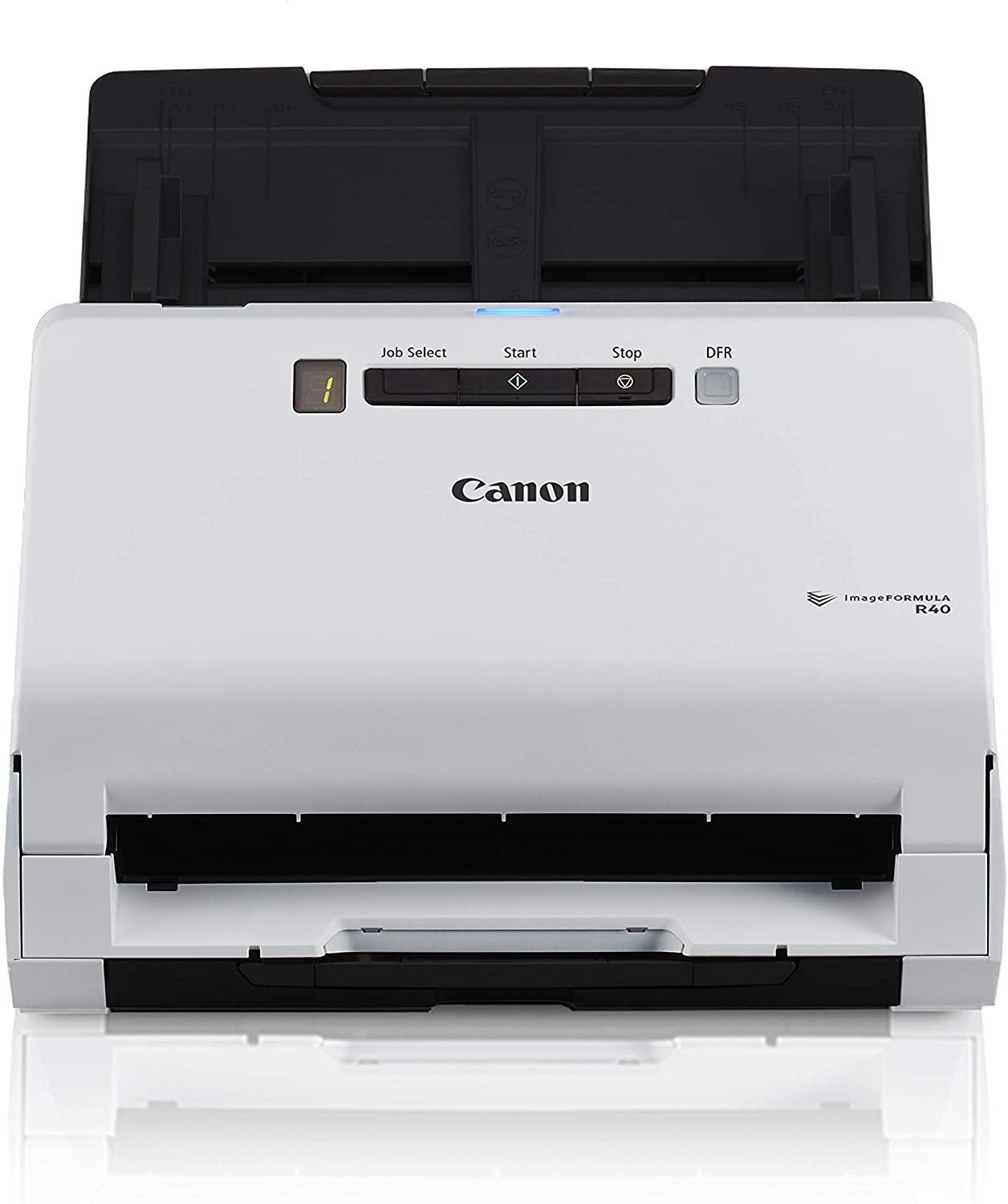 Canon imageFORMULA R40 Office Document Scanner Receipt Edition, for PC and Mac, Scan & Extract Data to QuickBooks Online, Color Duplex Scanning, Auto Document Feeder, Easy Setup for Office Or Home Use customer photo 1