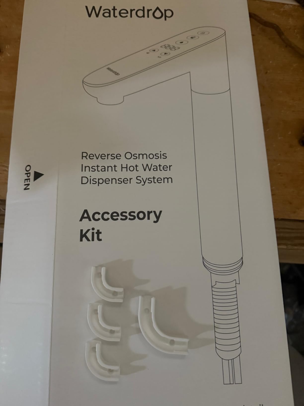 Waterdrop Reverse Osmosis System, Instant Hot Water Dispenser, 600 GPD, Reduce PFAS, Tankless, 2:1 Pure to Drain, Under Sink, TDS Reduction, Smart LED Faucet, Hot and Cold Water Dispenser Faucet customer photo 1