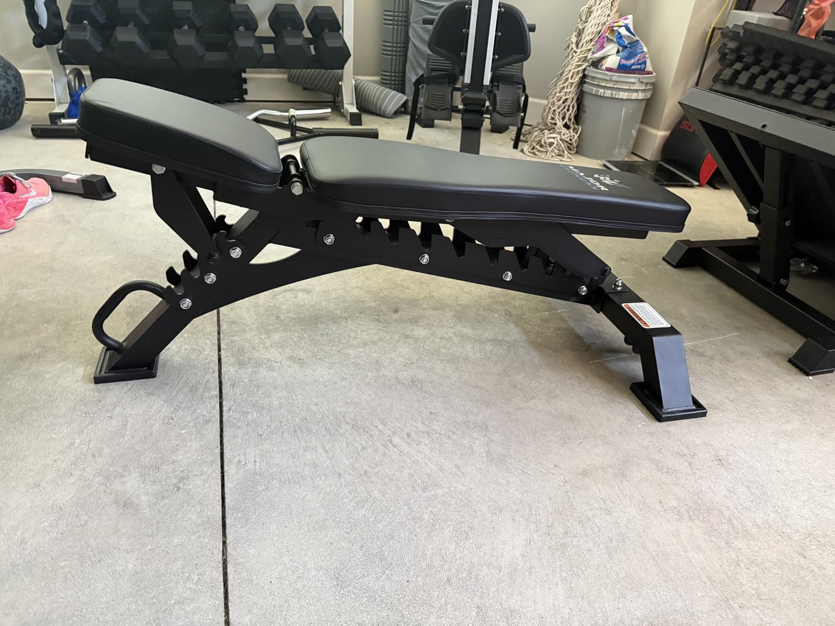 MAJOR FITNESS Weight Bench - 1300LBS Weight Capacity and 36 Adjustable Positions Strength Training Bench for Garage and Home Gym Workouts customer photo 2