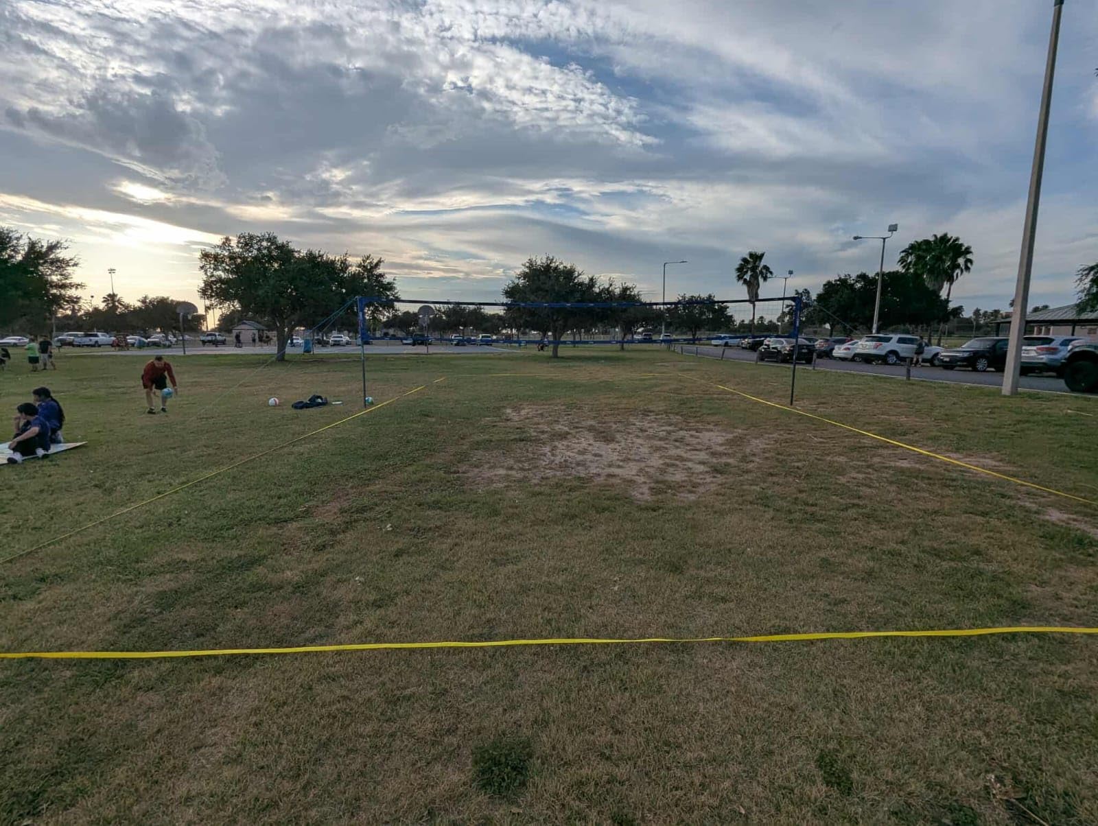 Professional Volleyball Net Set Heavy Duty for Outdoor Backyard Portable with Aluminum Adjustable Height Scoring Poles, Regulation Nets System for Tournament, Grass customer photo 2