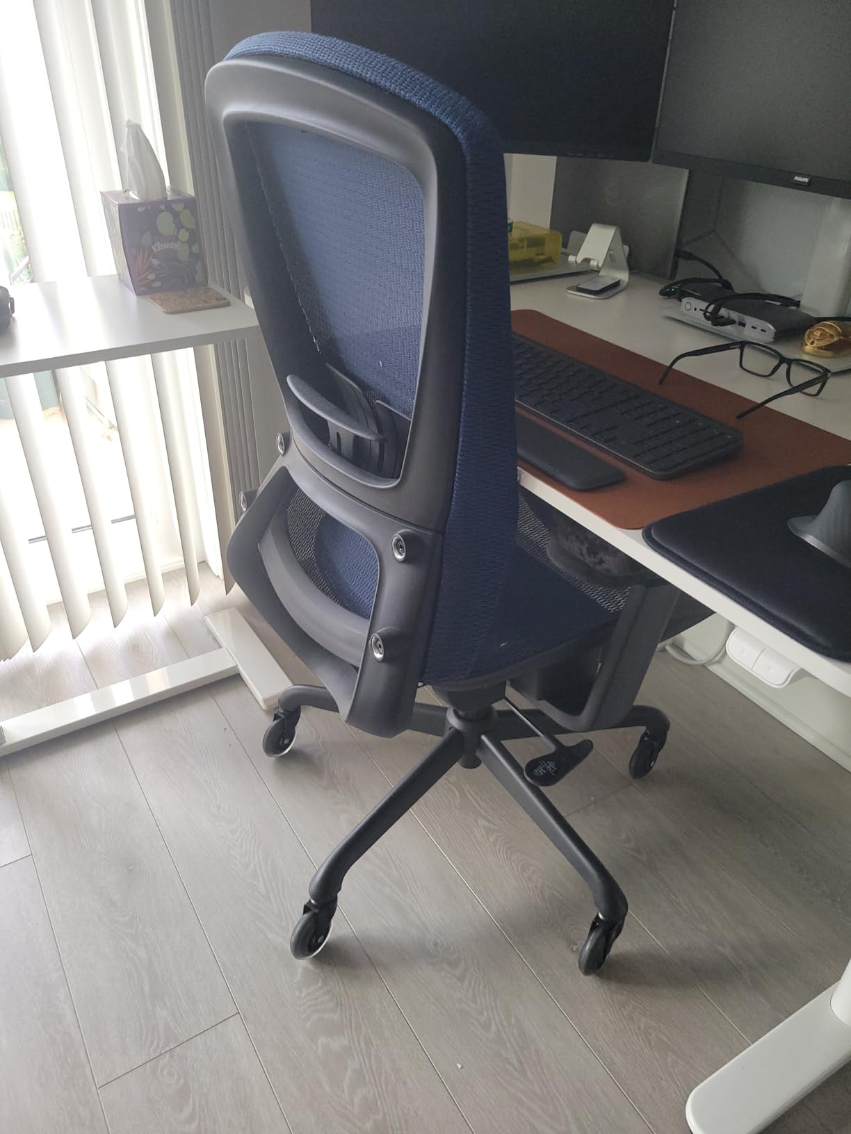 ELABEST T96 Mesh Office Chair,Ergonomic Computer Desk Chair,Sturdy Task Chair- Adjustable Lumbar Support & Armrests,Tilt Function,Comfort Wide Seat,Swivel Home Office Chair customer photo 1