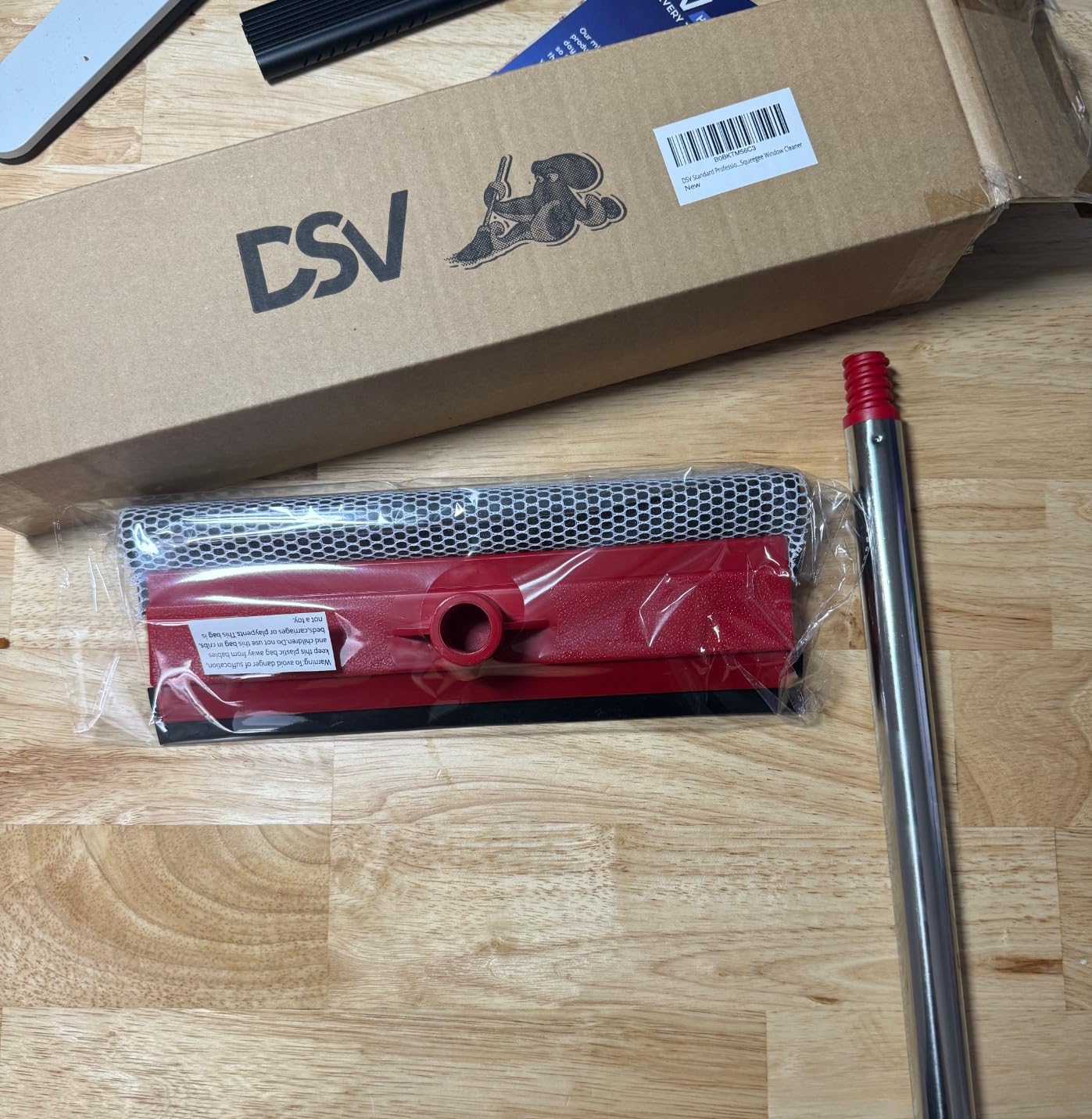 DSV Professional Squeegee for Window Cleaning with Long 55