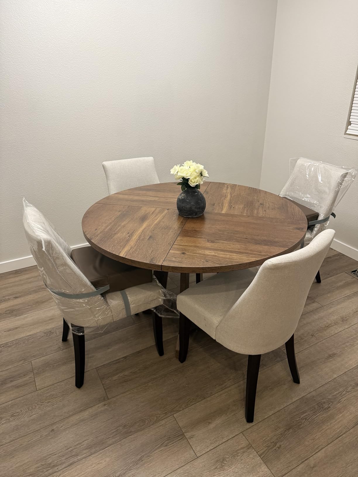 Toddler Booster Seat Dining Table Kitchen Chair, Waterproof Anti-Scratch PU Cushion, Non-Slip Bottom, Adjustable Buckle Straps, Easy Clean Portable Seat Cushion (Dark Grey) customer photo 2