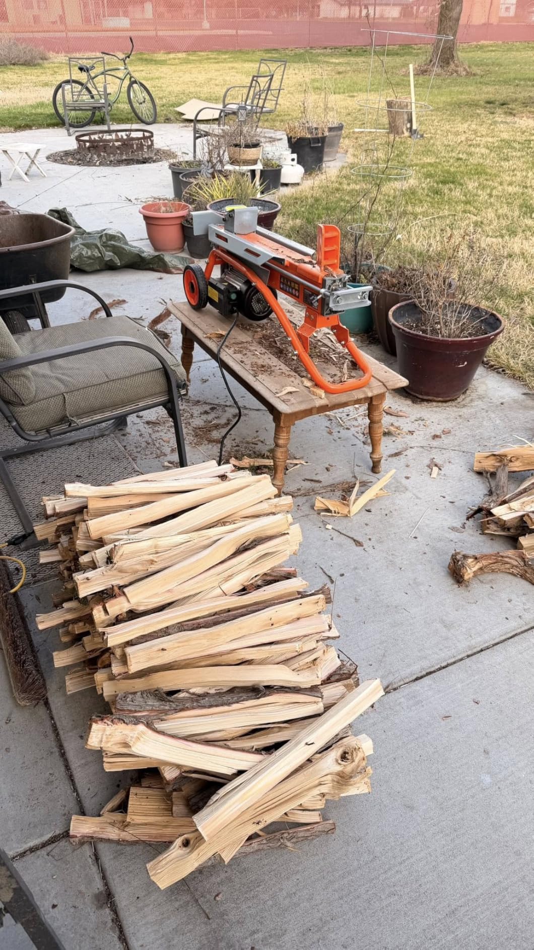 YARDMAX YS0650 6.5 Ton Electric Log Splitter customer photo 2