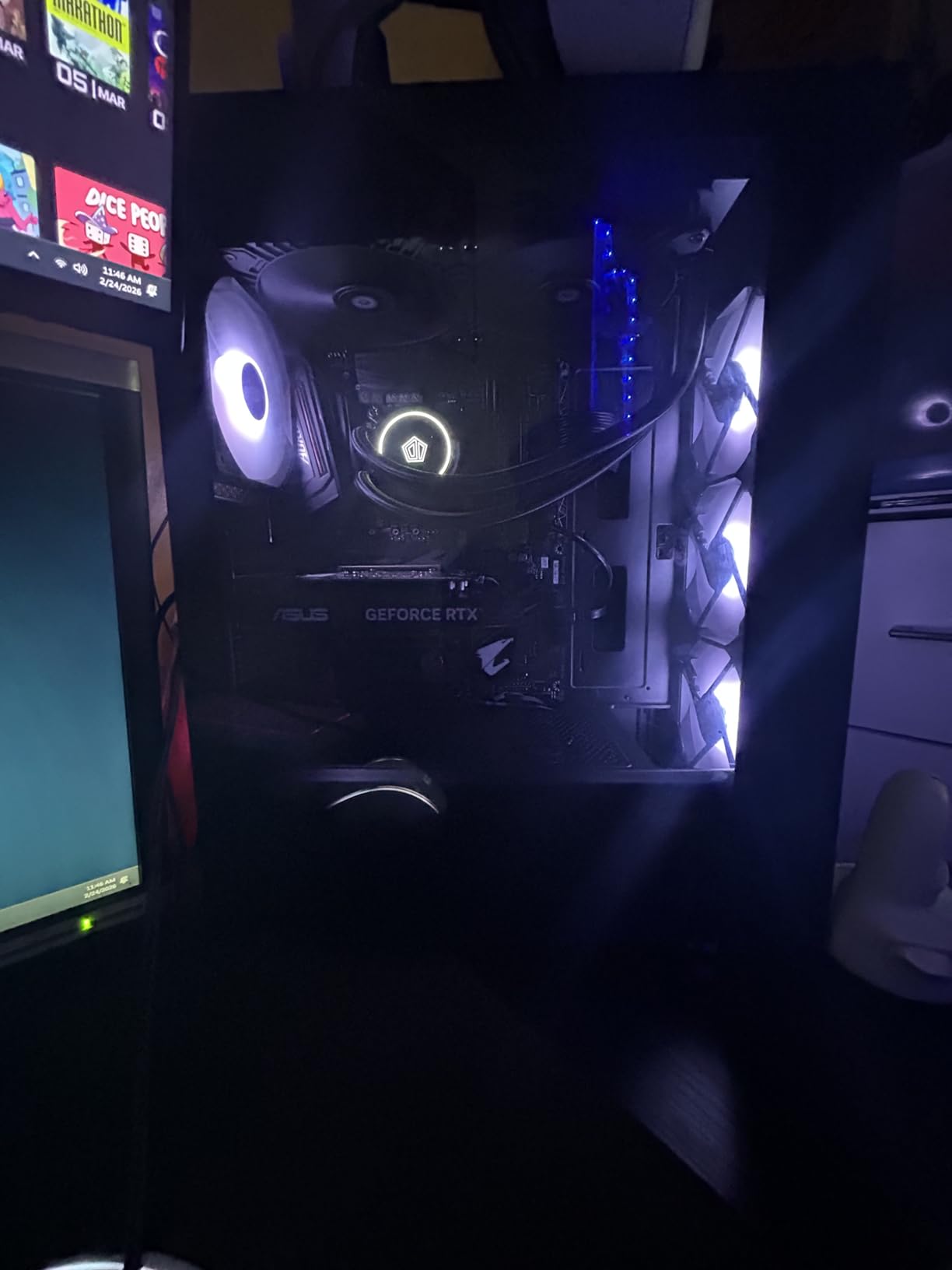 ID-COOLING FROSTFLOW X 240 CPU Water Cooler AIO Cooler 240mm CPU Liquid Cooler White LED 2x120mm PWM Fans, Intel 1700/1200/115X, AMD AM5/AM4 customer photo 2