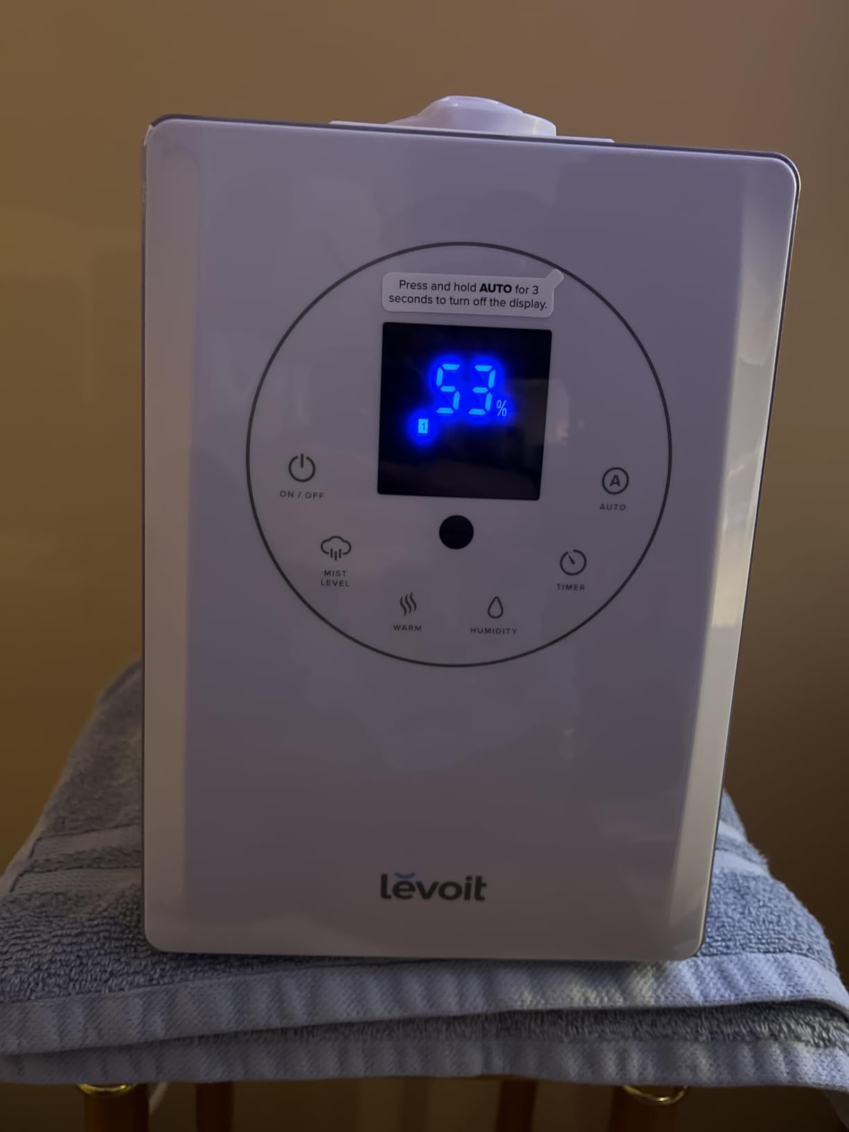 LEVOIT OasisMist 1000S (10L) Smart Humidifier for Home Large Room Bedroom, Last 100 Hours Suitable for Indoor Plant, Cover up to 600ft², Easy Top Fill, Remoter & Voice Control, Auto Mode, Quiet, White customer photo 2
