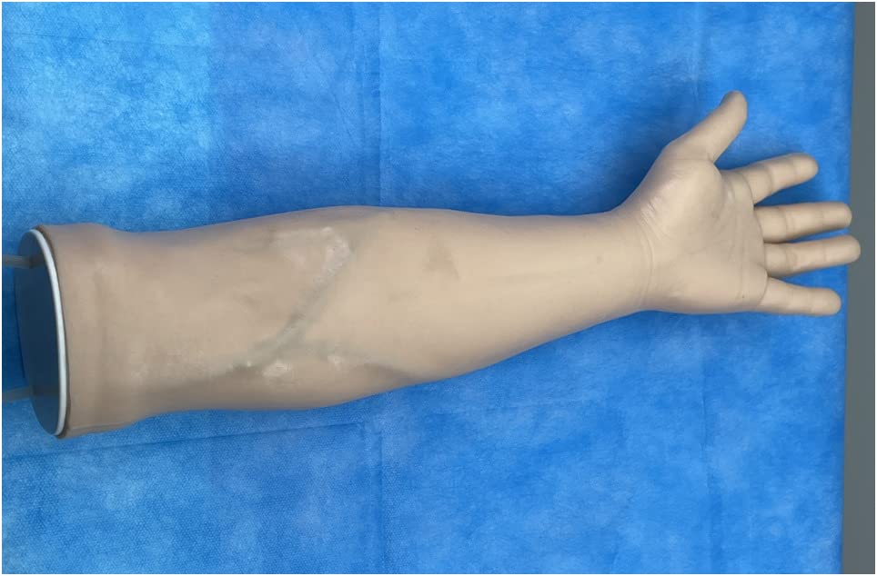 SimCoach Phlebotomy Practice Kit for Injection Training, IV Practice Kit with Phlebotomy Arm, Venipuncture and Blood Draw Practice Kit for Medical Students, Education Training Only customer photo 1