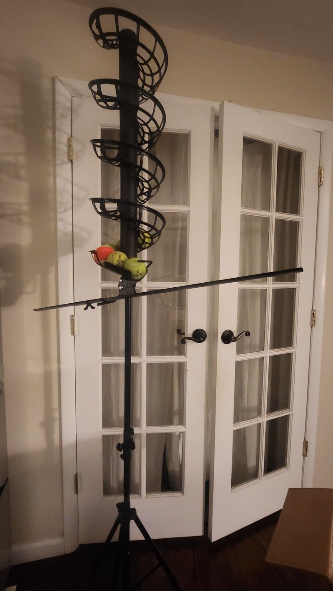 Tennis Ball Dropping Machine Tennis Ball Feeder Tennis Machine Lightweight Tennis Serving Machine 33 Balls customer photo 2