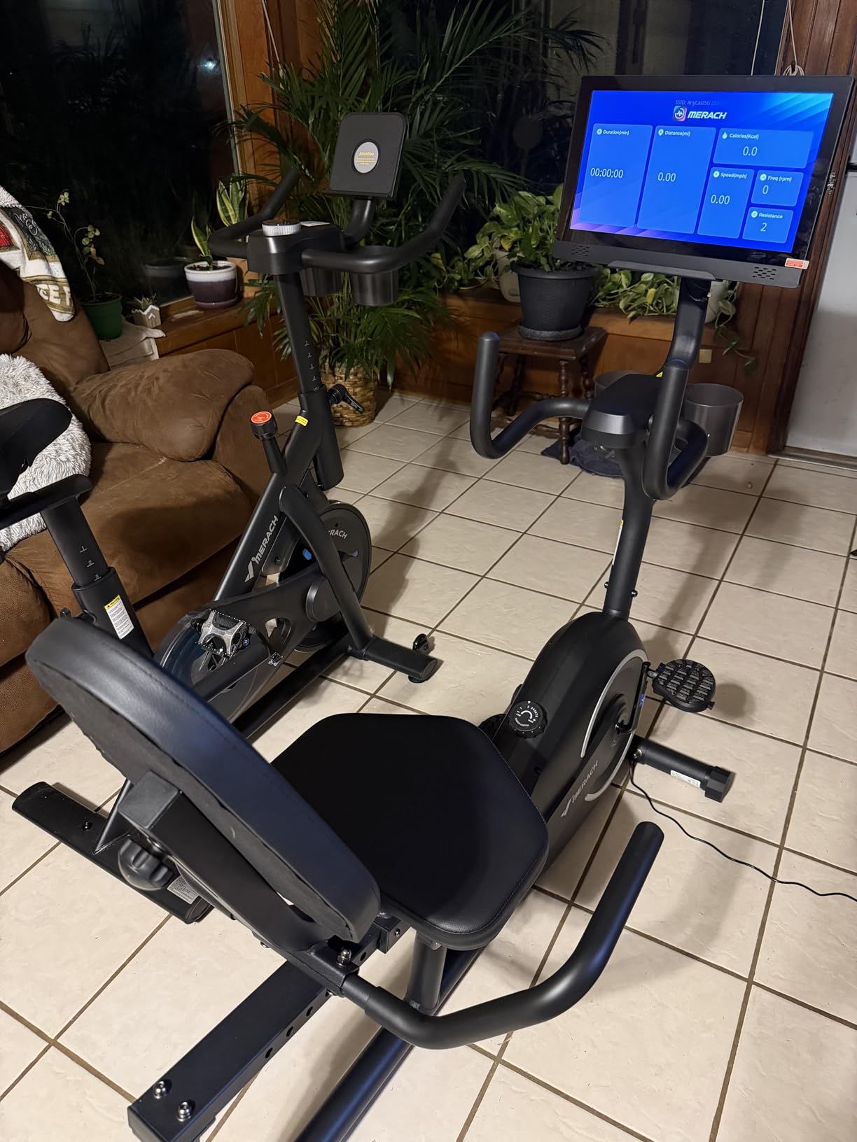 MERACH Recumbent Exercise Bikes for Home with Smart Bluetooth Equipment Exercise Bikes App,LCD,Heart Rate Handle Stationary Bikes for Home, Magnetic Recumbent Exercise Bike for Seniors Gym S08/S23 customer photo 1