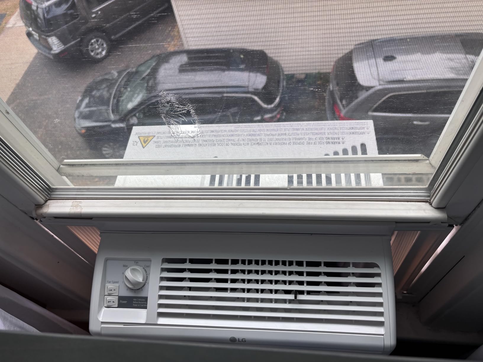 LG 5000 BTU Window Air Conditioners [2023 New] Easy Mechanical Control Ultra-Quiet Compact-size Cools Washable Filter 150 Sq.Ft. for Small Room AC Unit air conditioner Easy Installation White LW5023 customer photo 1