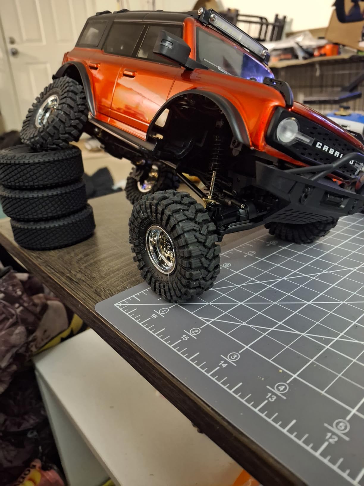 INJORA 1.0 Tires All Terrain S5 Super Soft Sticky Tires for 1/18 TRX4M 1/24 RC Crawler Axial SCX24 FMS FCX24 Enduro24 Upgarde (T1014) customer photo 1