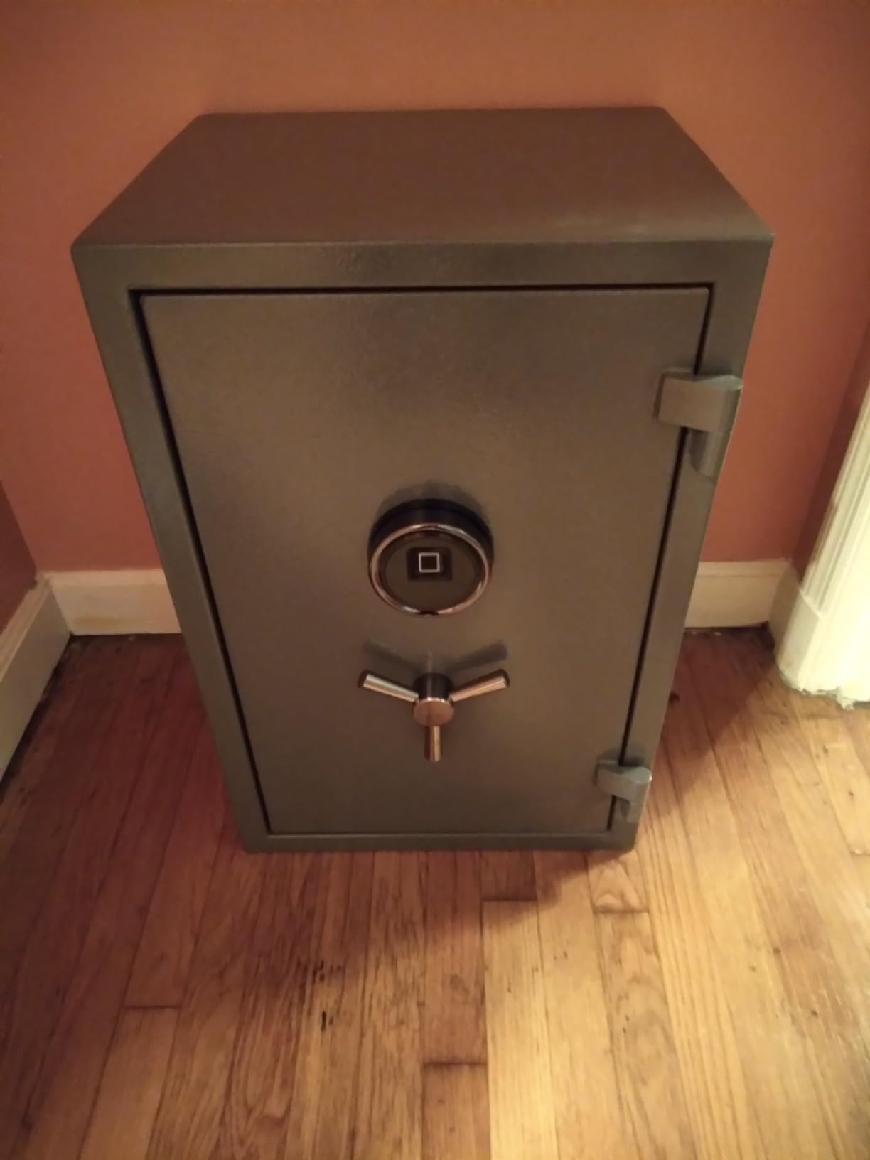 RPNB Biometric Fingerprint Fireproof Safe Box, Digital Fire Proof Safe with 3 Spoke Handle, Touch Screen and Removable Shelf, Fireproof Home Safes for Money Documents Jewelry and More, 2.12 Cubic Feet customer photo 2